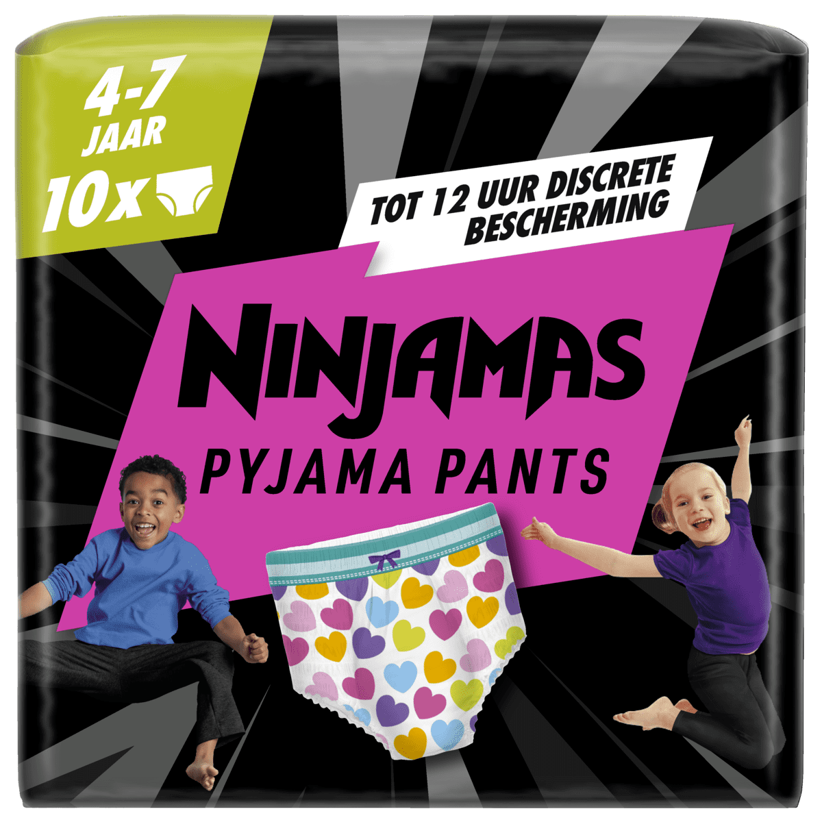 Ninjamas Pyjama Pants Meisje Maat 7 4-7 Jaar 10 stuks