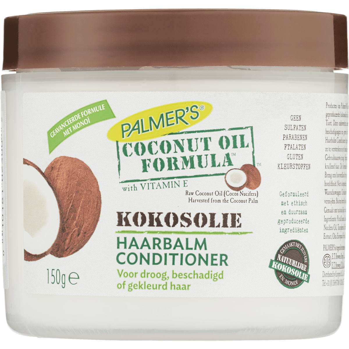 Opeenvolgend Okkernoot defect Palmers Kokosolie Haarbalm Conditioner 150 GR 150 ML | Etos