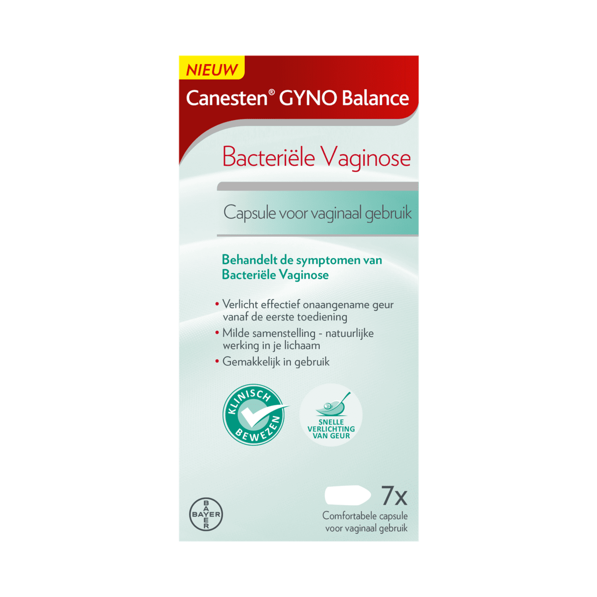 Canesten Gyno Balance Capsule bacteriële vaginose 7 stuks 7 EA Etos