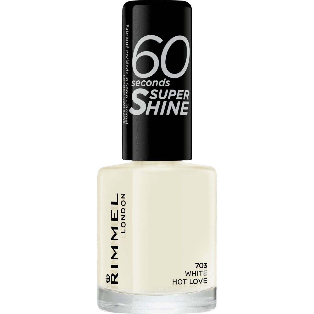 Rimmel London 60 Seconds SuperShine Nagellak 703 White Hot Love 8 ML