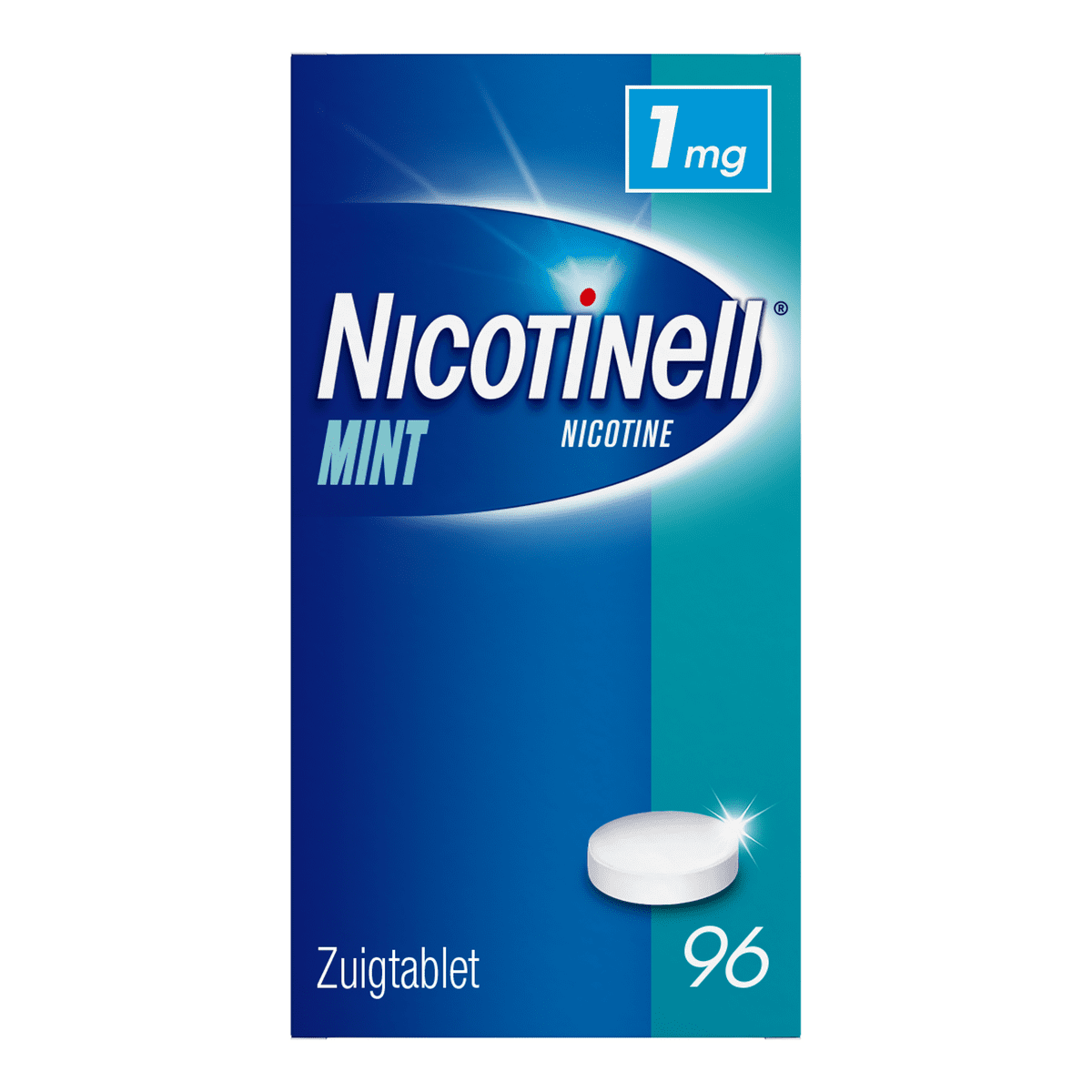 Nicotinell Mint 1 MG Stoppen met Roken Zuigtabletten 96 stuks