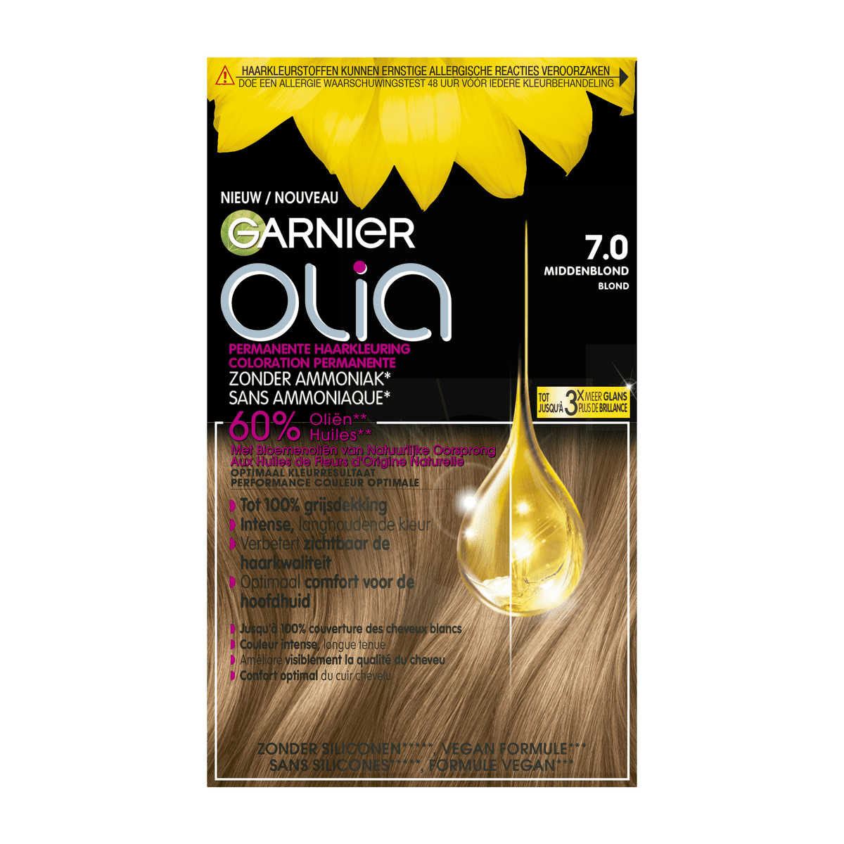 Garnier Olia Permanente Haarverf 7.0 Blond