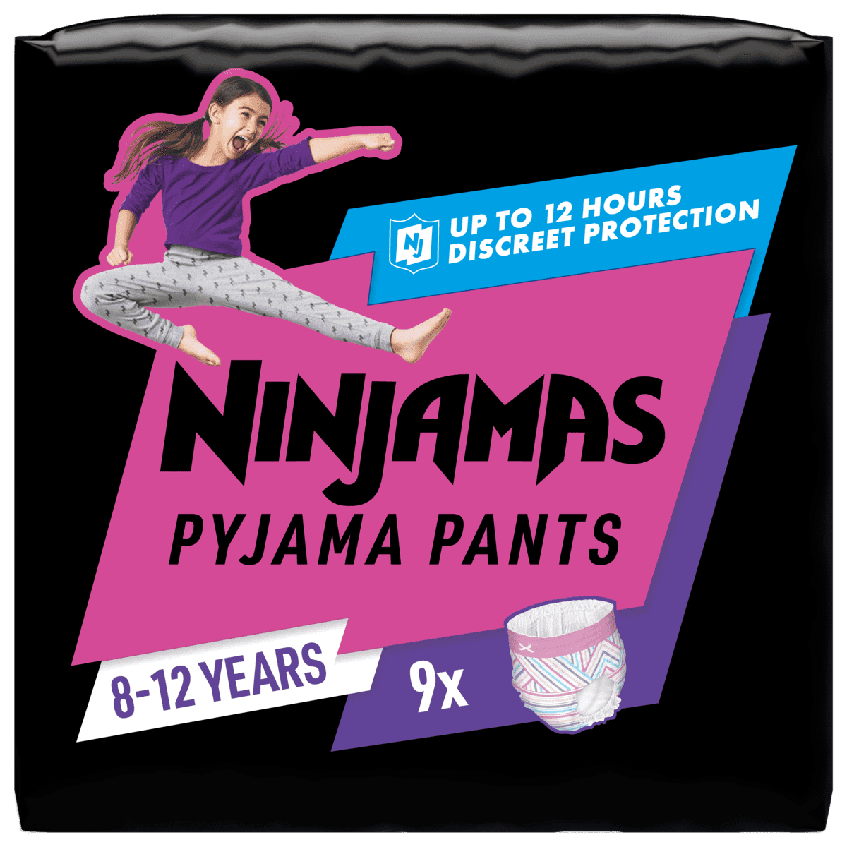 Ninjamas Pyjama Pants Meisje Maat 8 8-12 Jaar 9 stuks