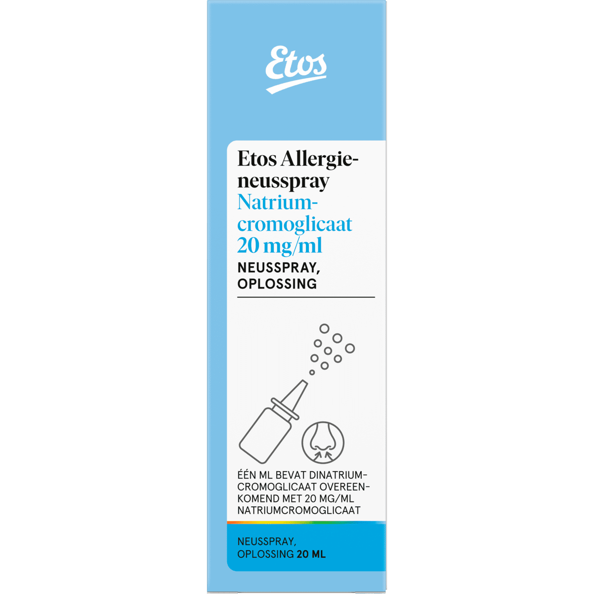 Etos Allergie Neusspray Natriumcromoglicaat 20 MG/ML 20 ML