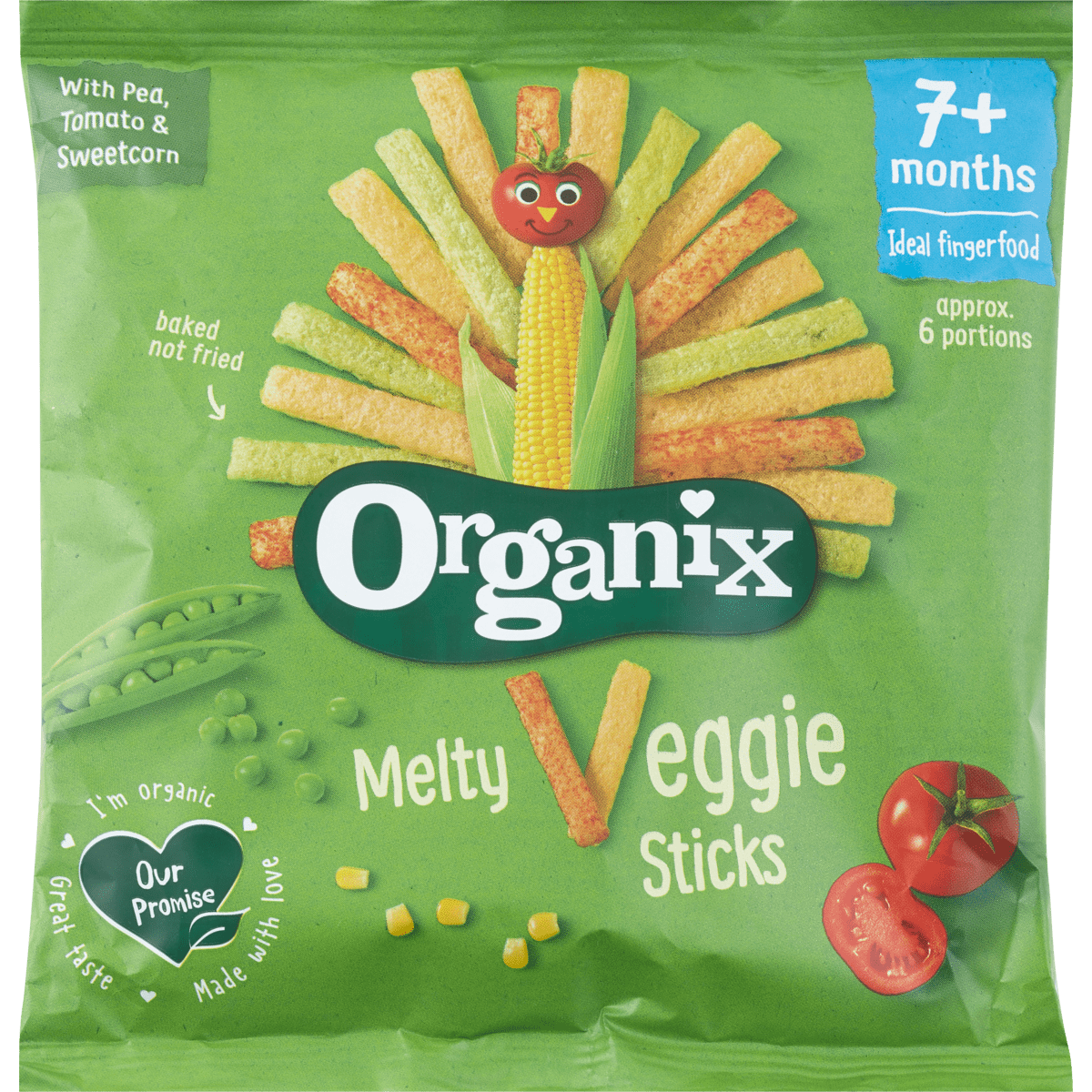 Organix Melty Veggie Sticks 15 GR Etos
