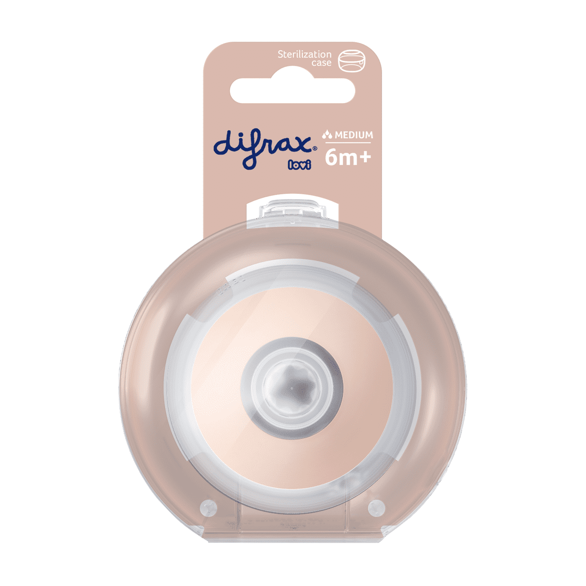 Difrax LOVI Mammafeel Flessenspeen 6M+ Medium