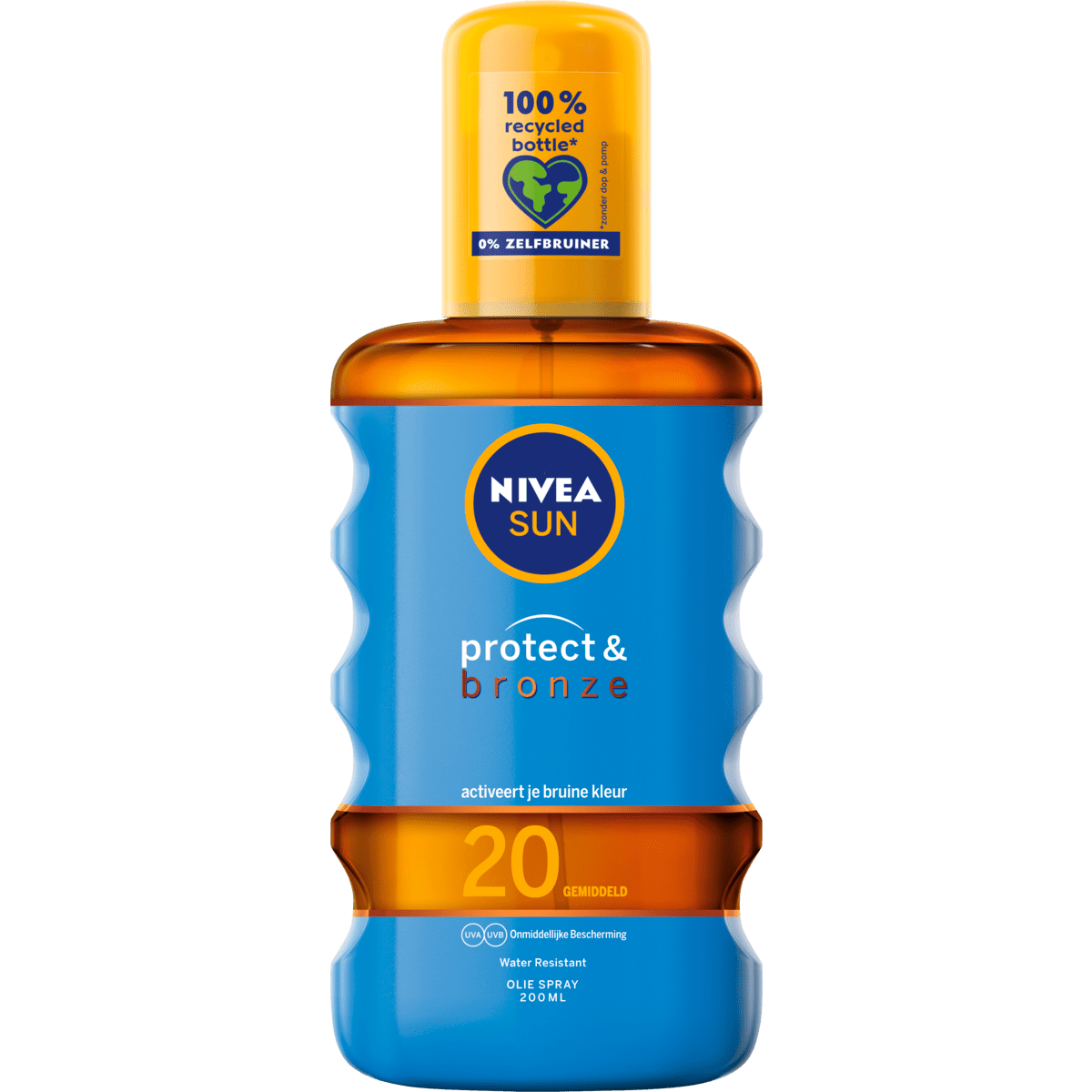 Nivea Sun Zonnebrand Protect & Bronze Olie Spray Spf20 200 ML Etos