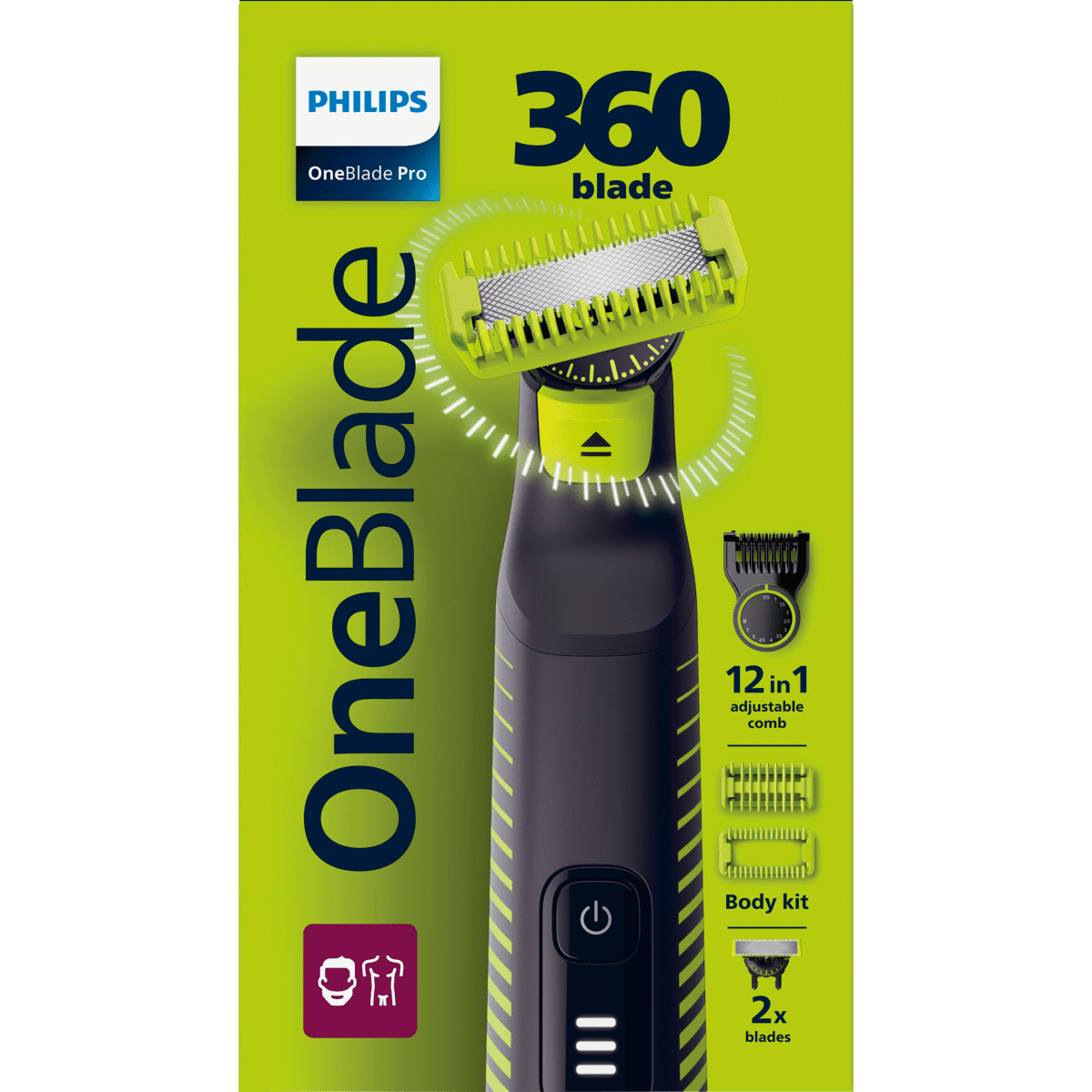 Philips OneBlade Pro 360 Face + Body Scheerapparaat QP6507/23