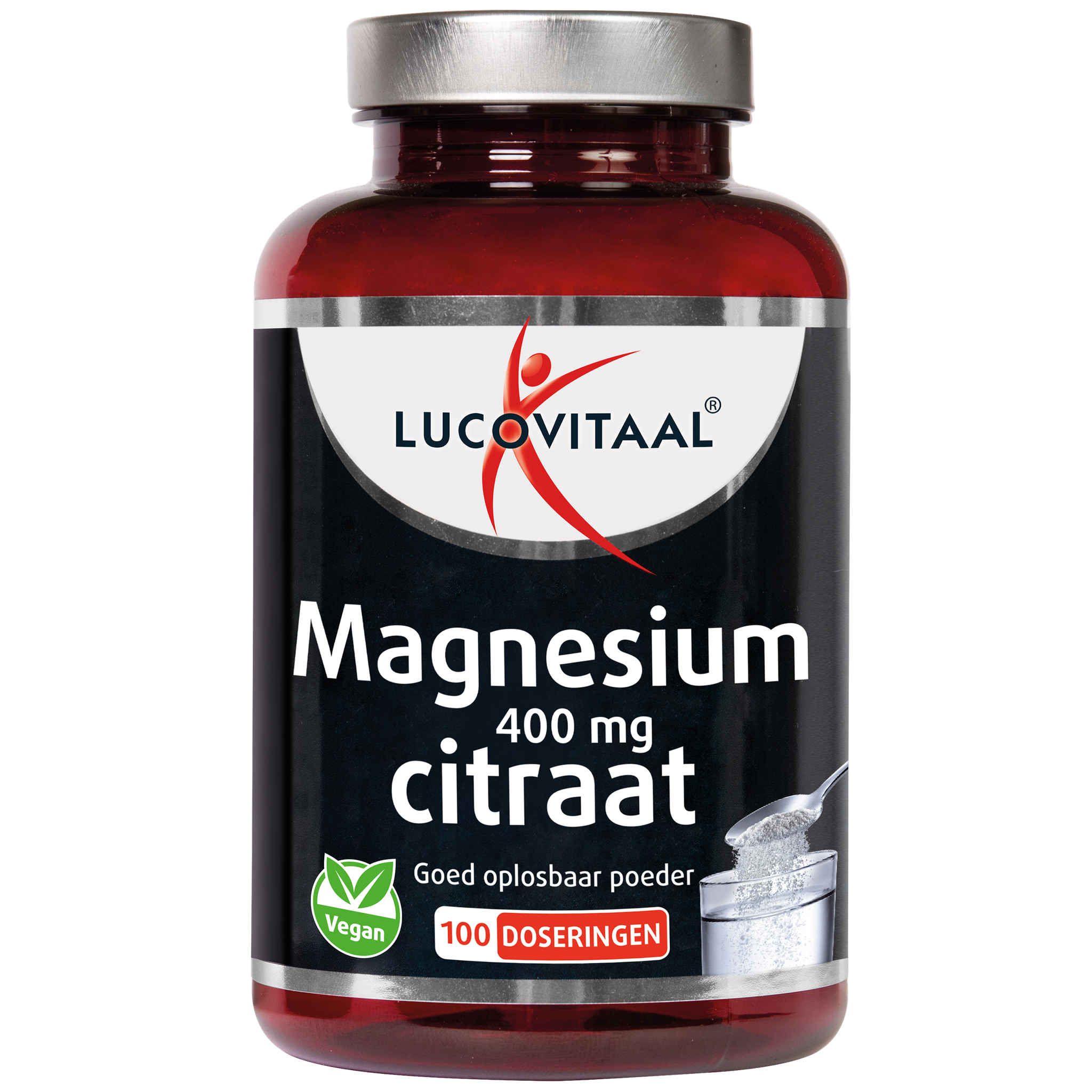 Lucovitaal Magnesium 400 mg Citraat Poeder 100 doseringen