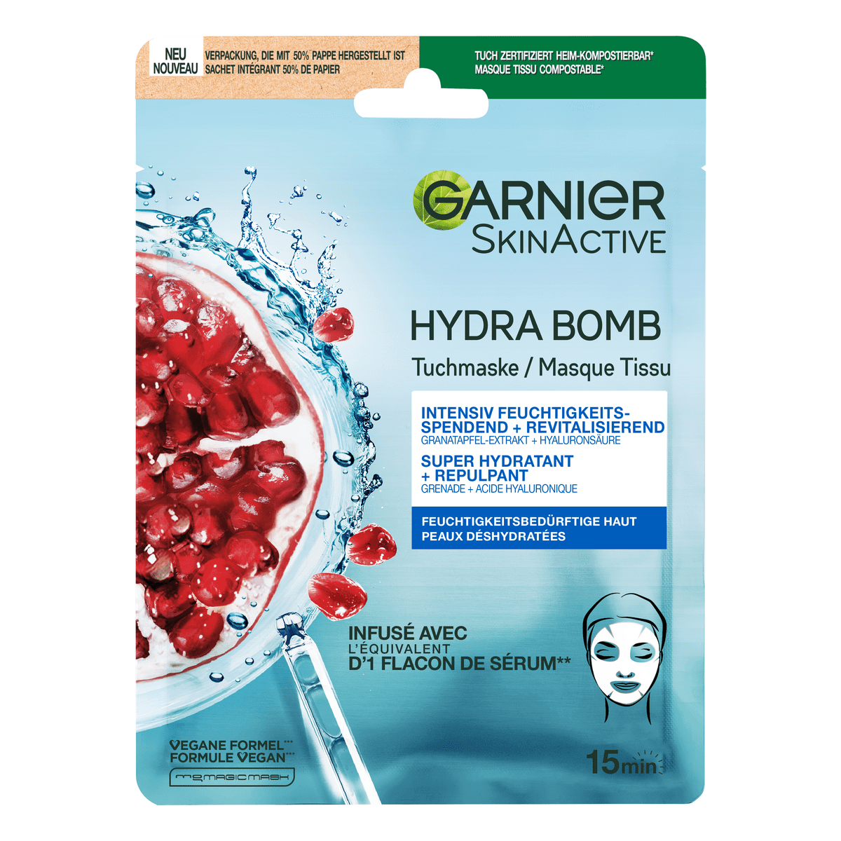 Garnier SkinActive Hydra Bomb Sheet Masker Granaatappel