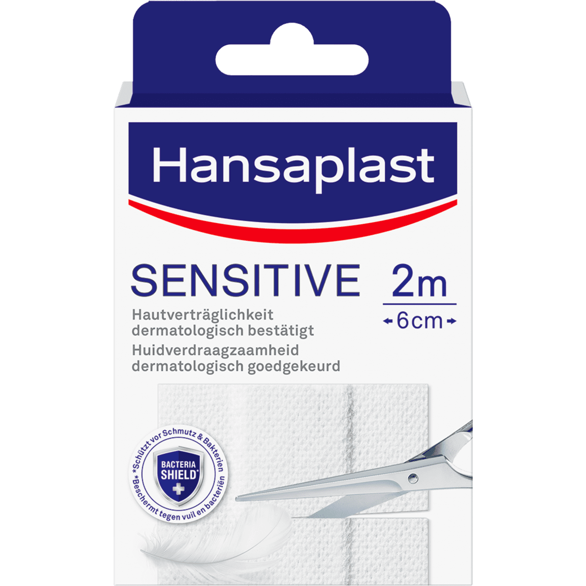 Hansaplast Sensitive Pleisterstrip 2 M x 6 CM