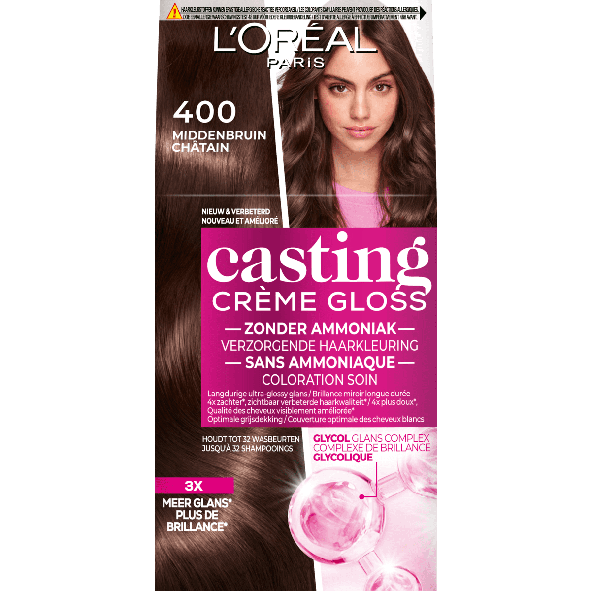 L'Oréal Paris Casting Crème Gloss Haarverf 400 Espresso Middenbruin