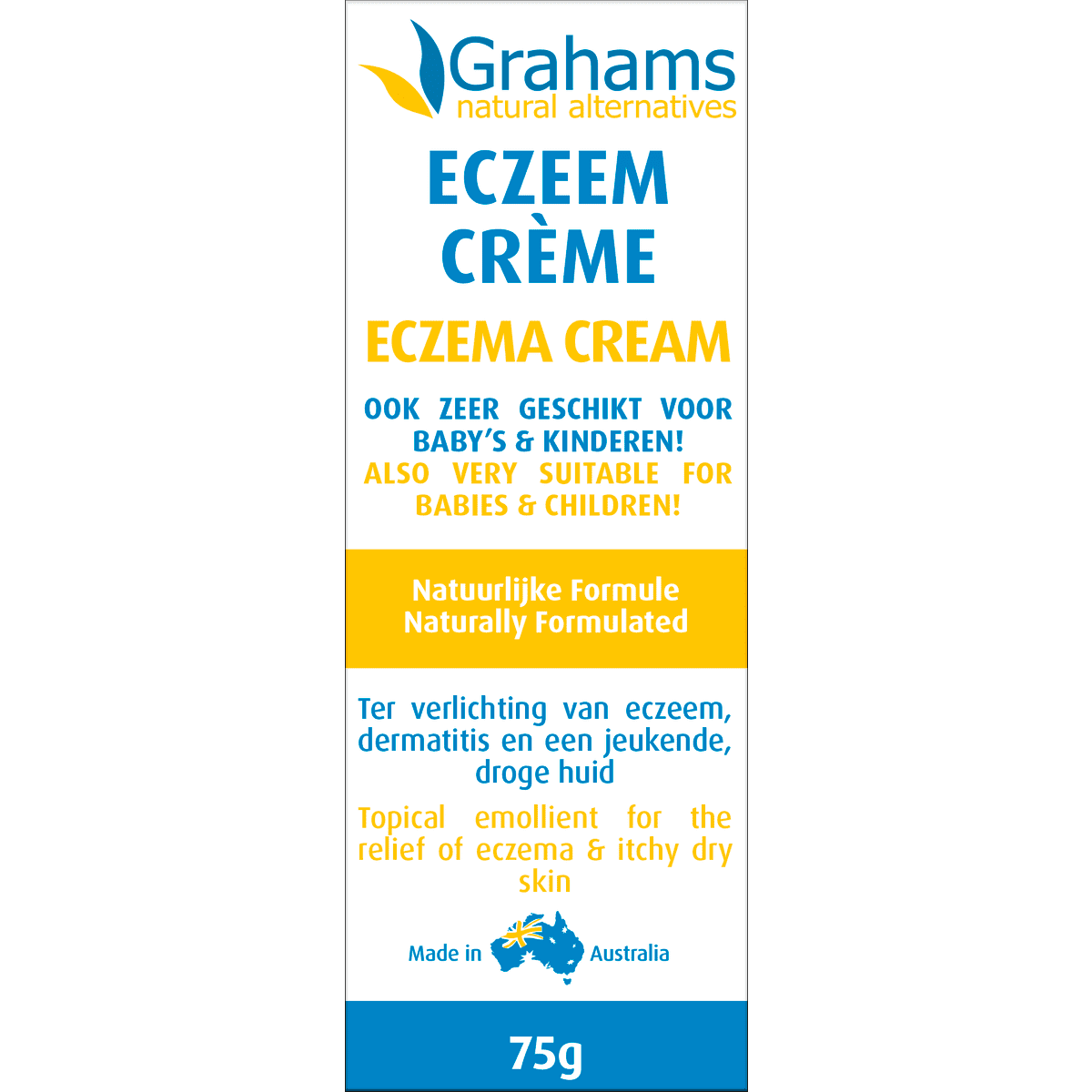 Grahams Natural Eczeem Creme 75 gram