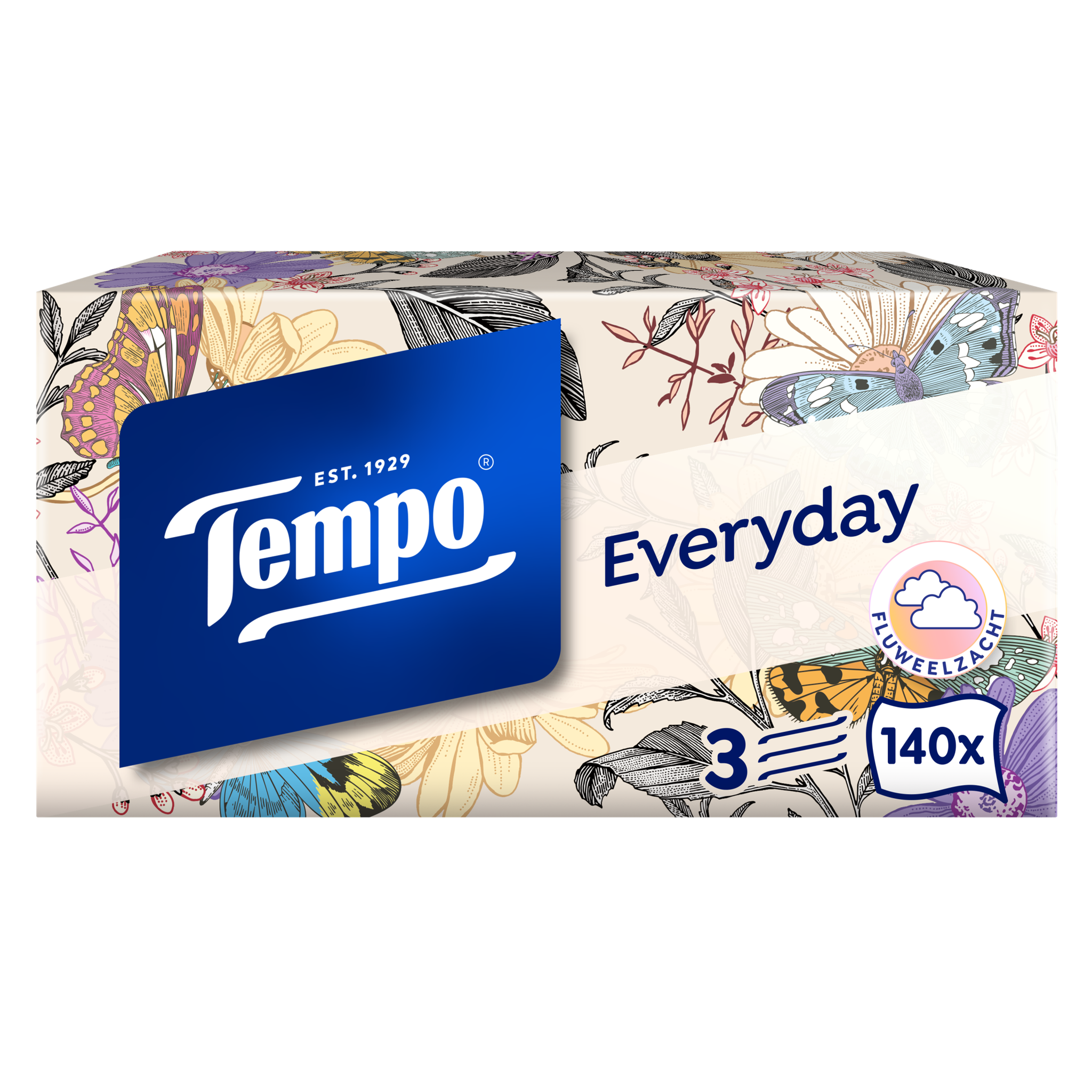 Tempo Everyday XXL Light box 3-Laags Tissues 140 stuks