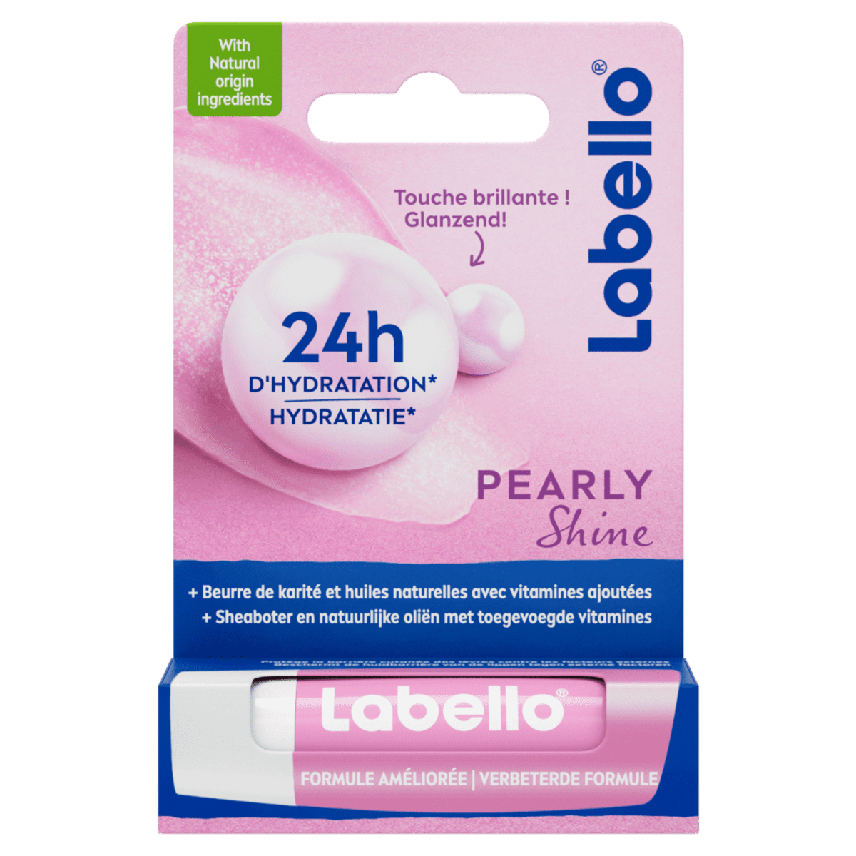 Labello Pearly Shine 24u Hydratatie Glanzende Lippenbalsem