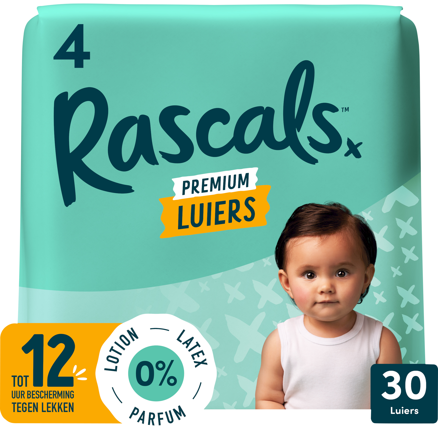 Rascals Premium Luiers Maat 4 10-15 KG 30 stuks