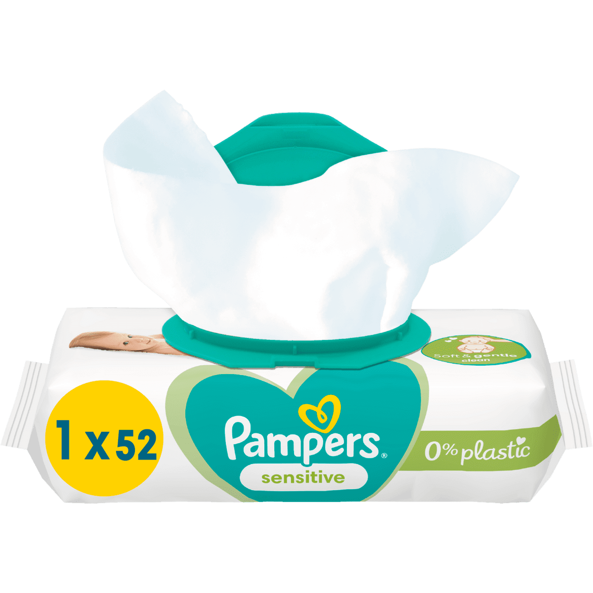 definitief stoeprand retort Pampers Sensitive Billendoekjes 52 Stuks 52 EA | Etos