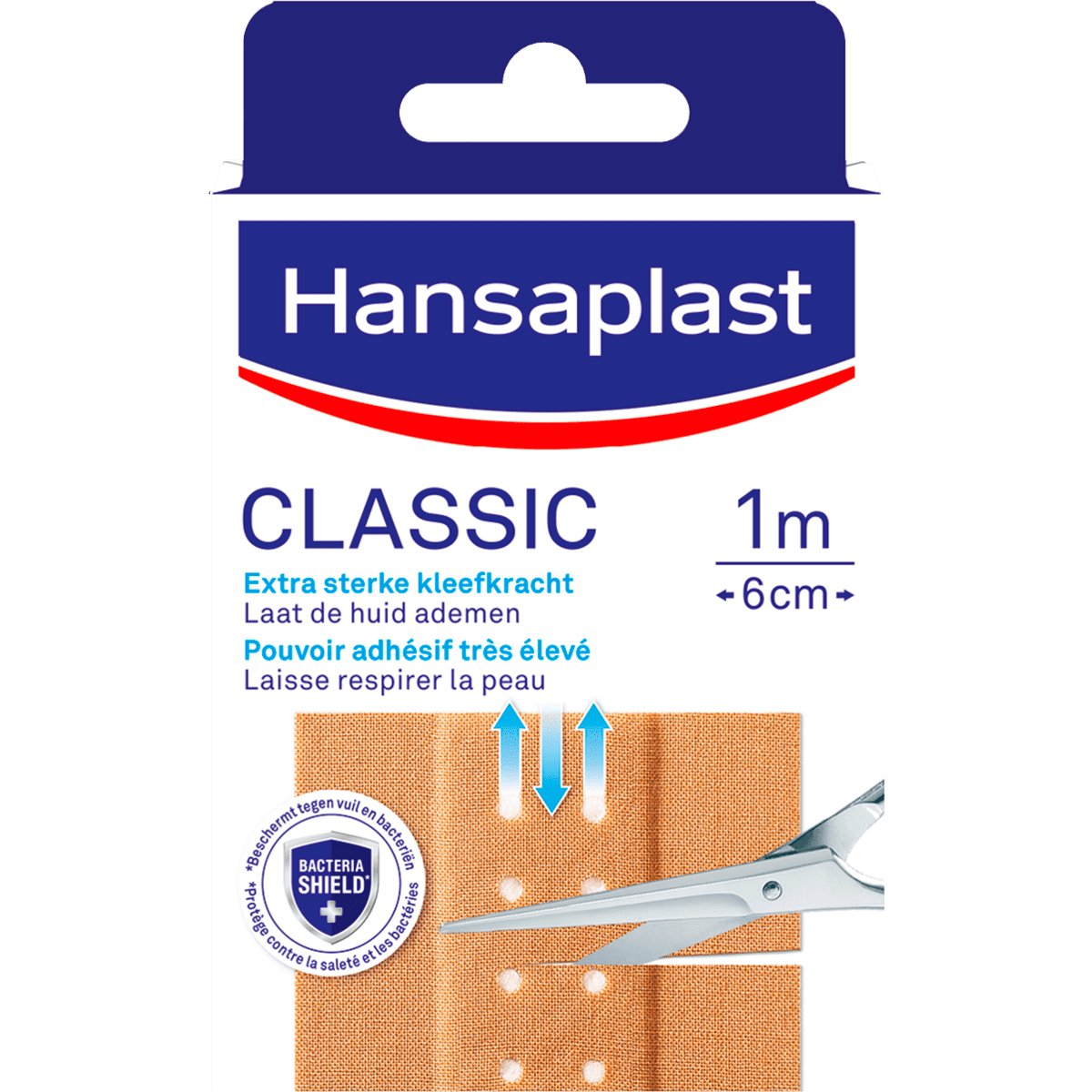 Hansaplast Classic Pleisterstrip 1M x 6CM 10 stuks