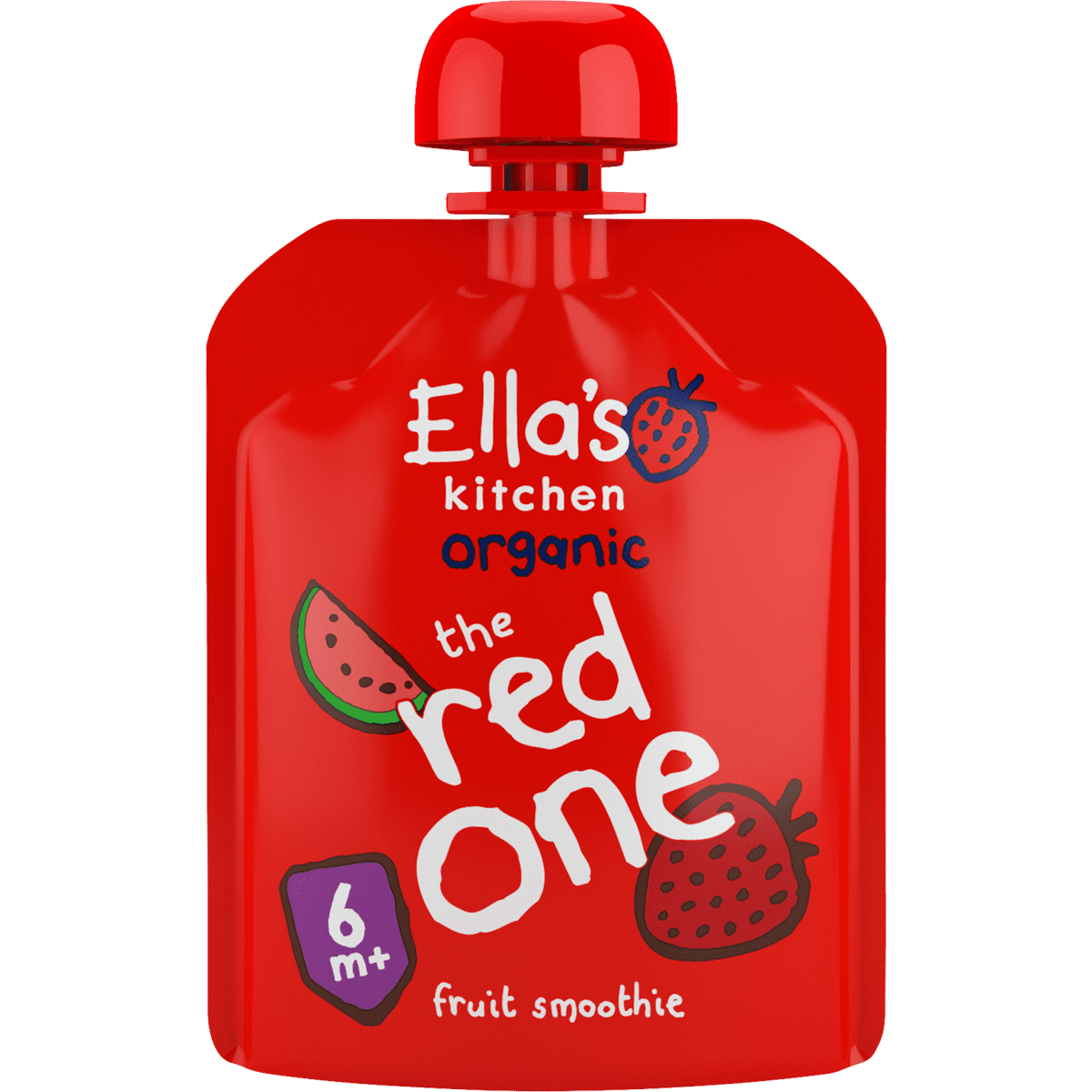 Ella's Kitchen Bio Knijpfruit Smoothie The Red One 6+ Maanden 90 gram