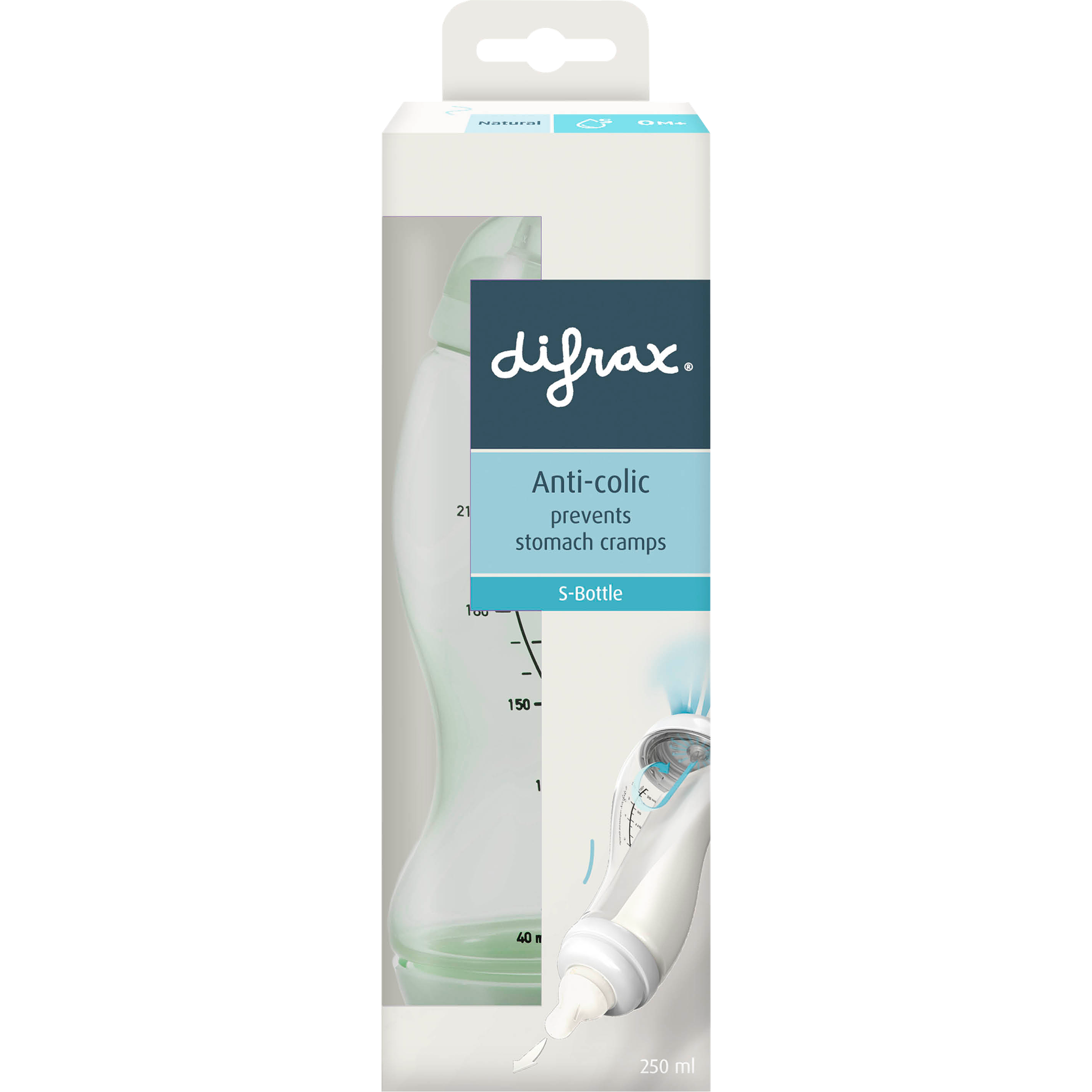 Difrax S-Fles Natural Pistachio 250 ML