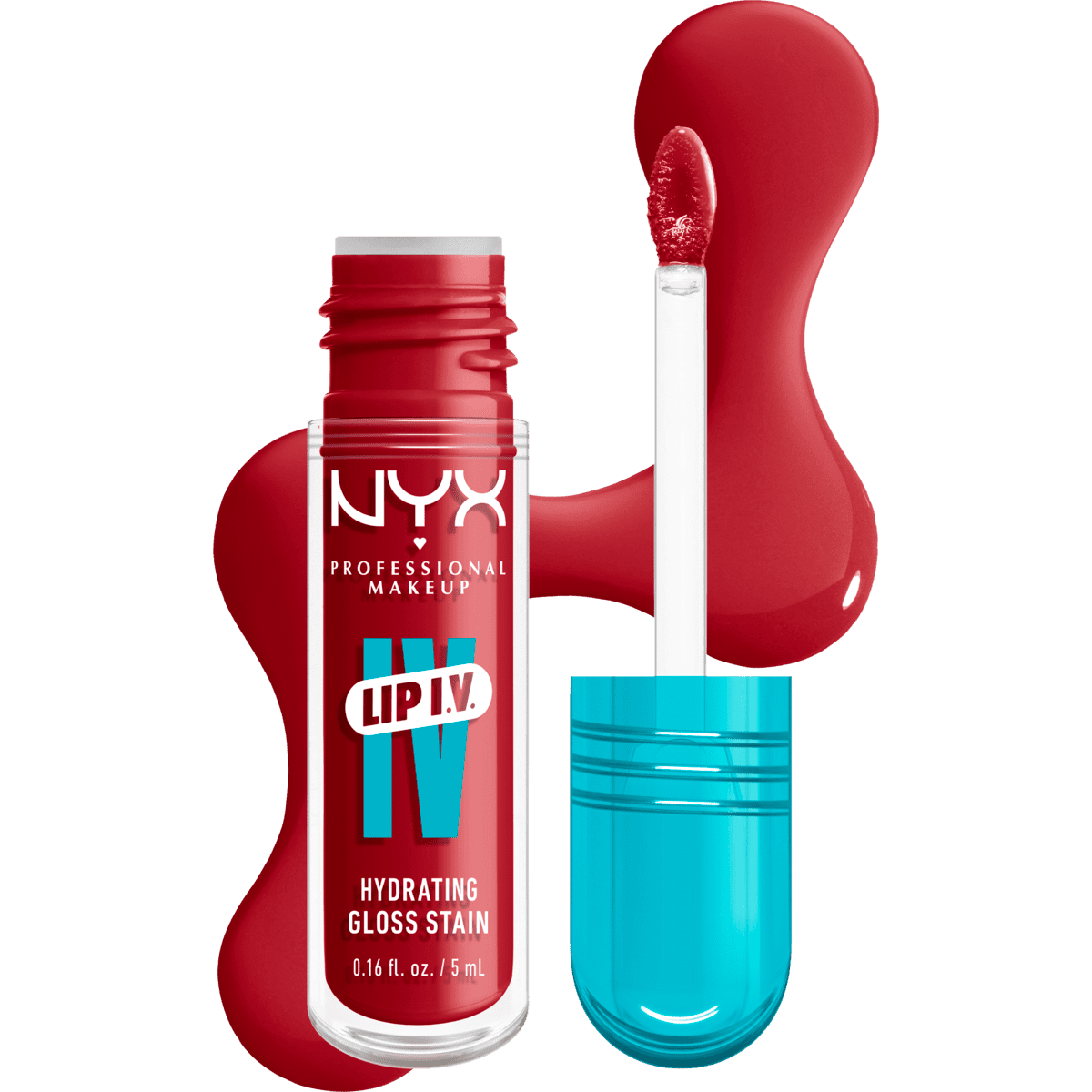 NYX Professional Makeup Lip IV Hydraterende Lipgloss Stain Berry Thirsty