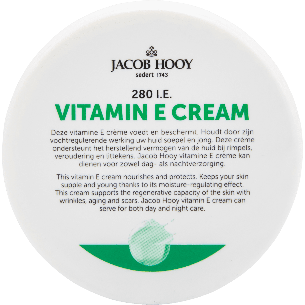 Jacob Hooy Vitamine E Crème 140 ML