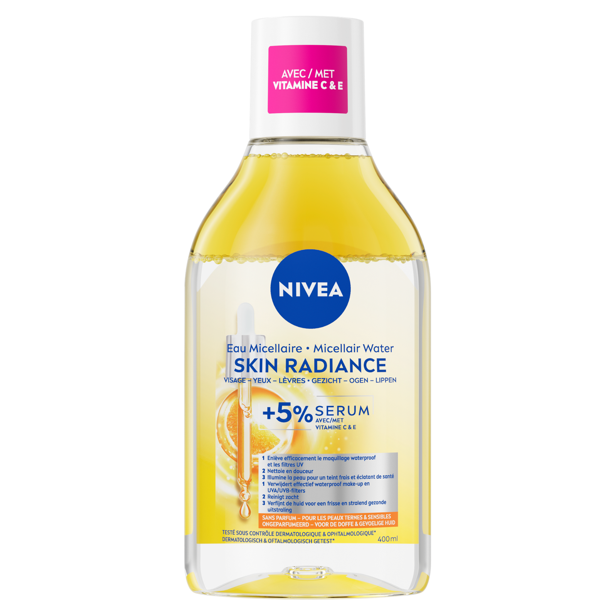 NIVEA Skin Glow Serum Infused Micellair Water 400 ML