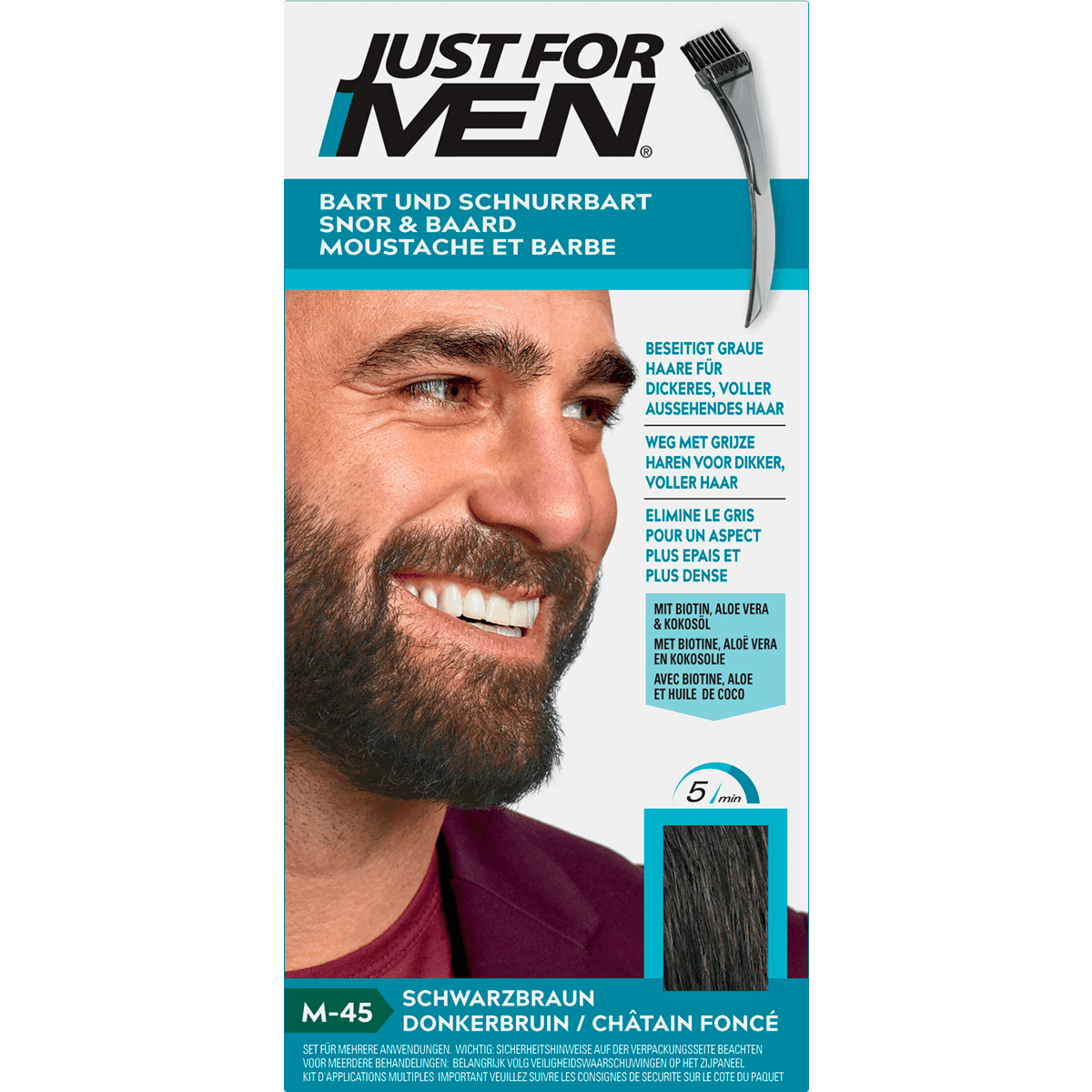 Just For Men Snor & Baard Donkerbruin M45