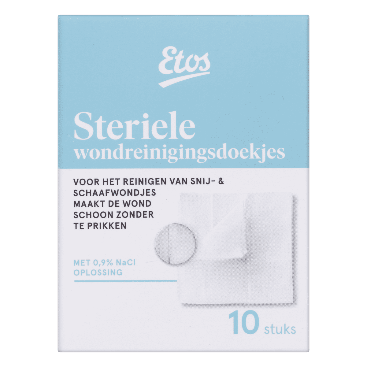 Etos Steriele Wondreinigingsdoekjes Doekjes 10 stuks