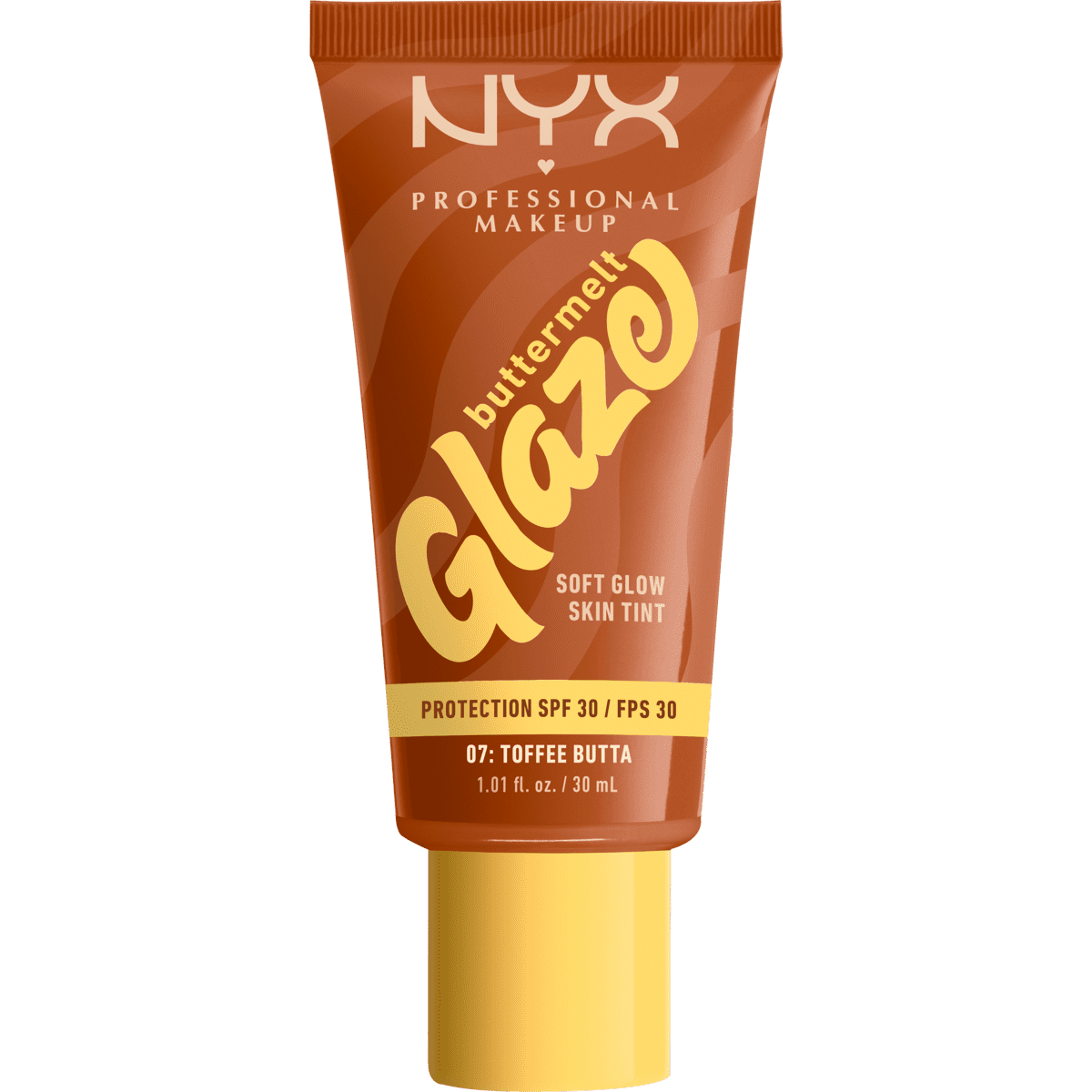 NYX Professional Makeup Buttermelt Glaze Skin Tint SPF30 7 Toffee Butta