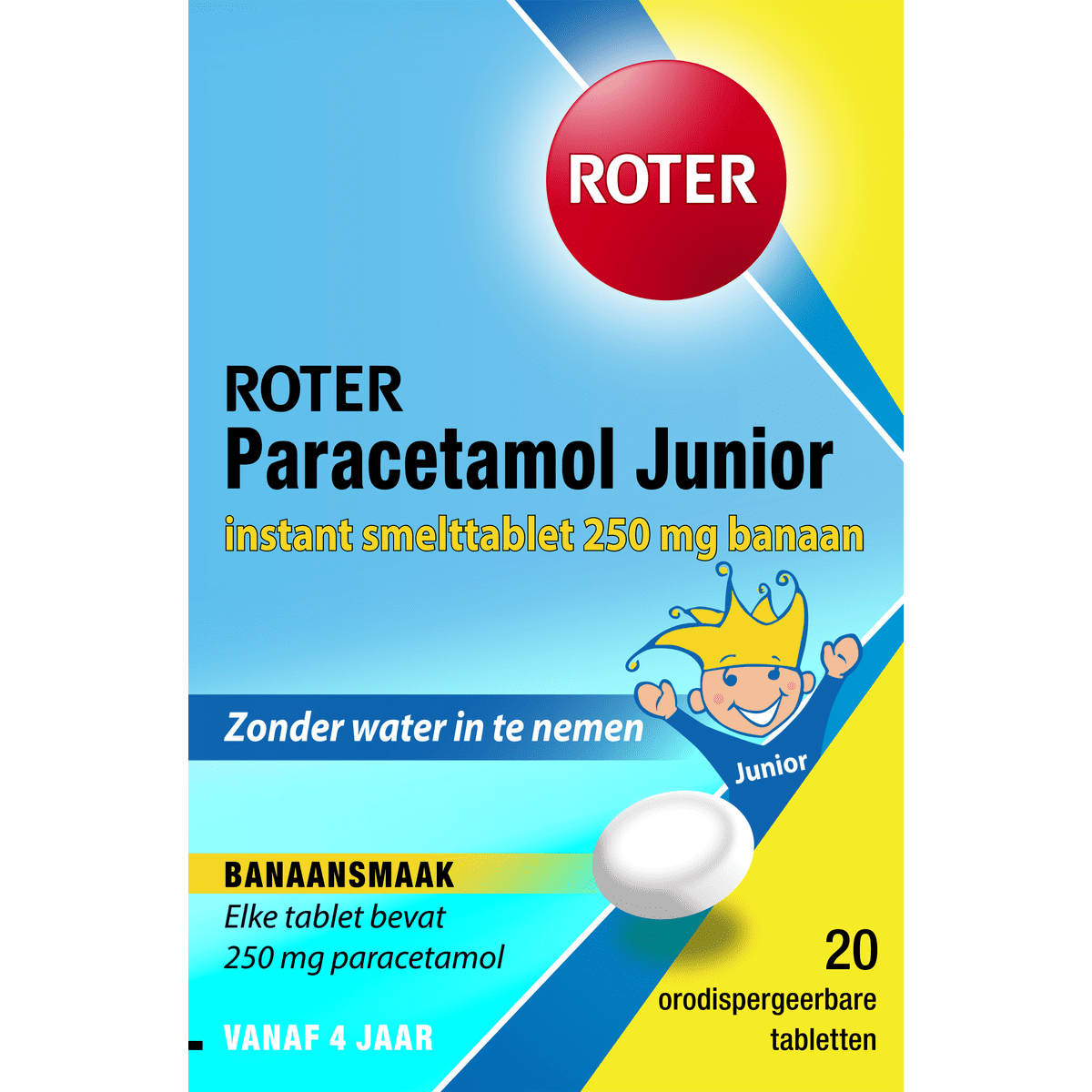 Roter Paracetamol 250 MG Junior Smelttabletten 20 stuks