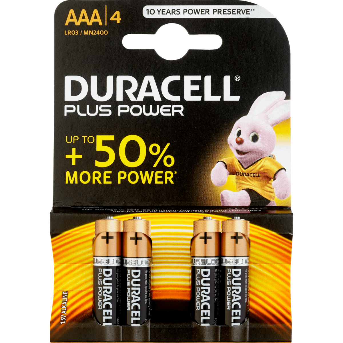 Duracell Batterijen Alkaline AAA 4 EA Etos