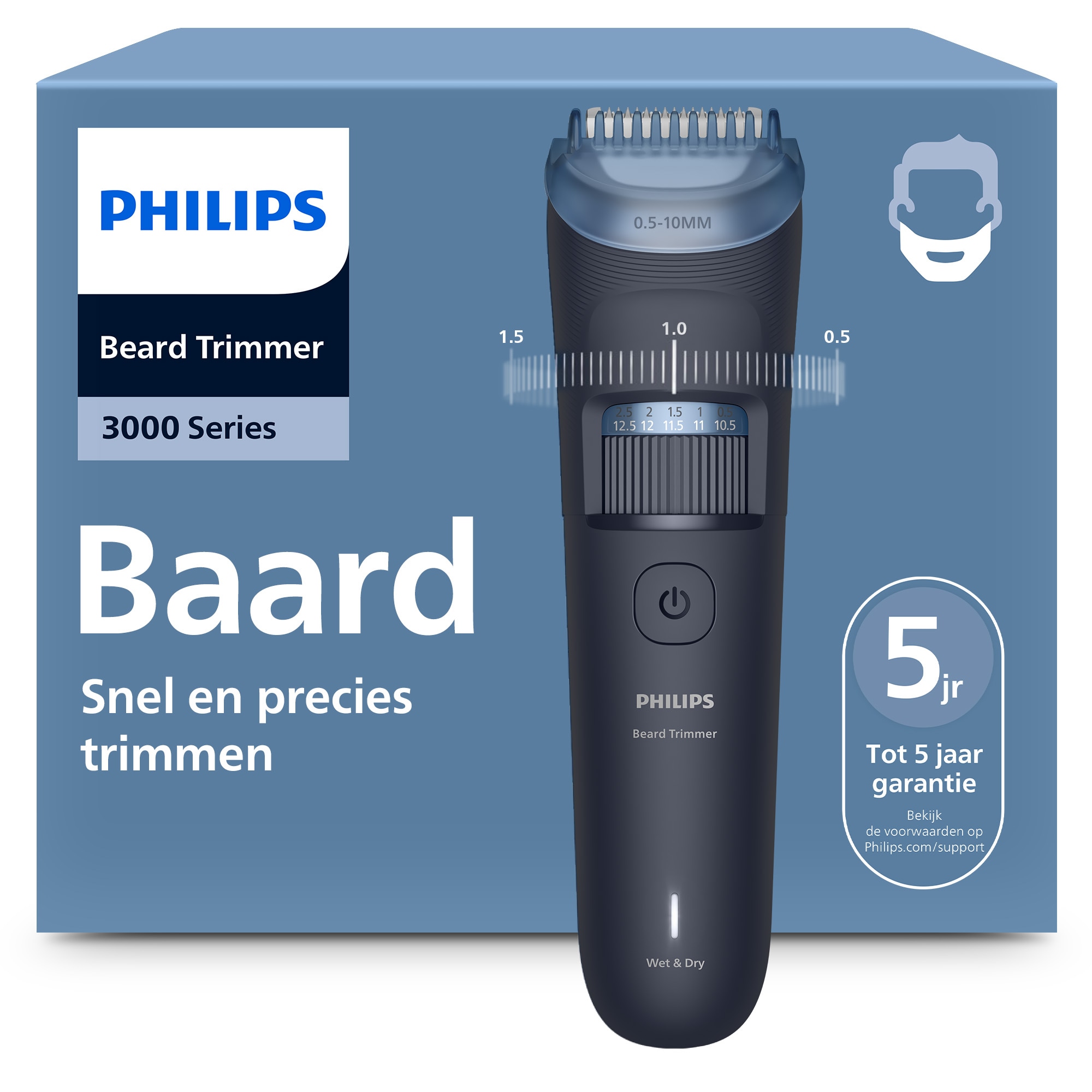 Philips 3000 Serie Baardtrimmer BT3665/15