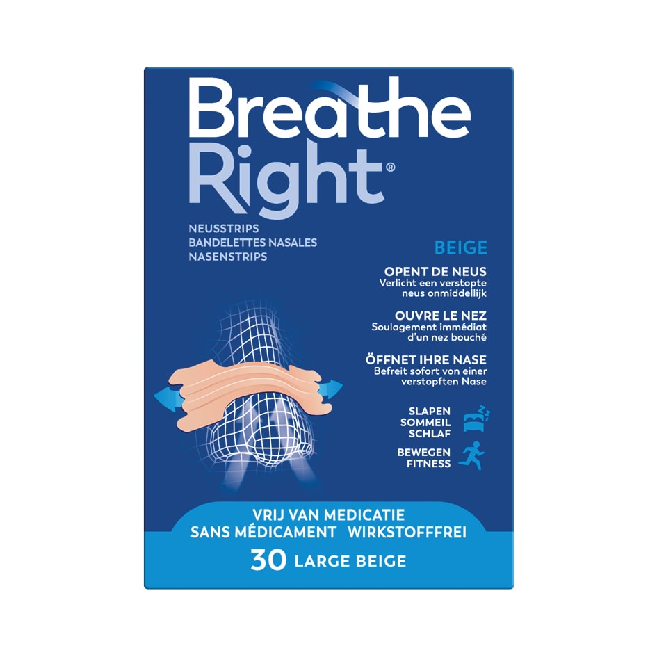 Breathe Right Neusstrips Large 30 stuks