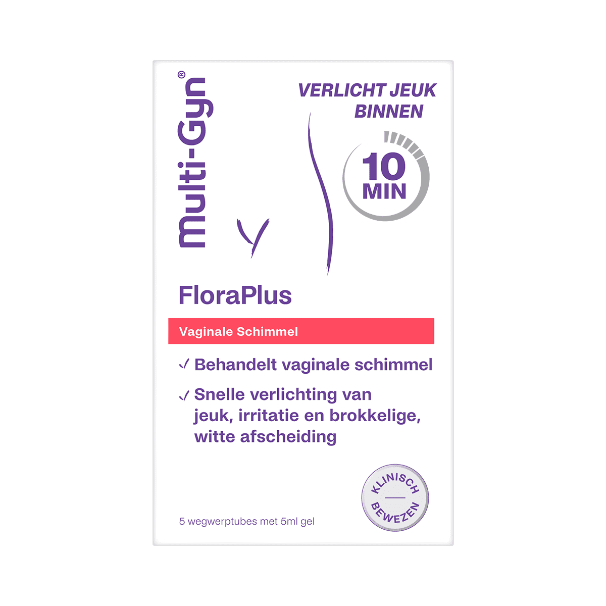Multi-Gyn FloraPlus Bij Vaginale Schimmel 5X5 ML