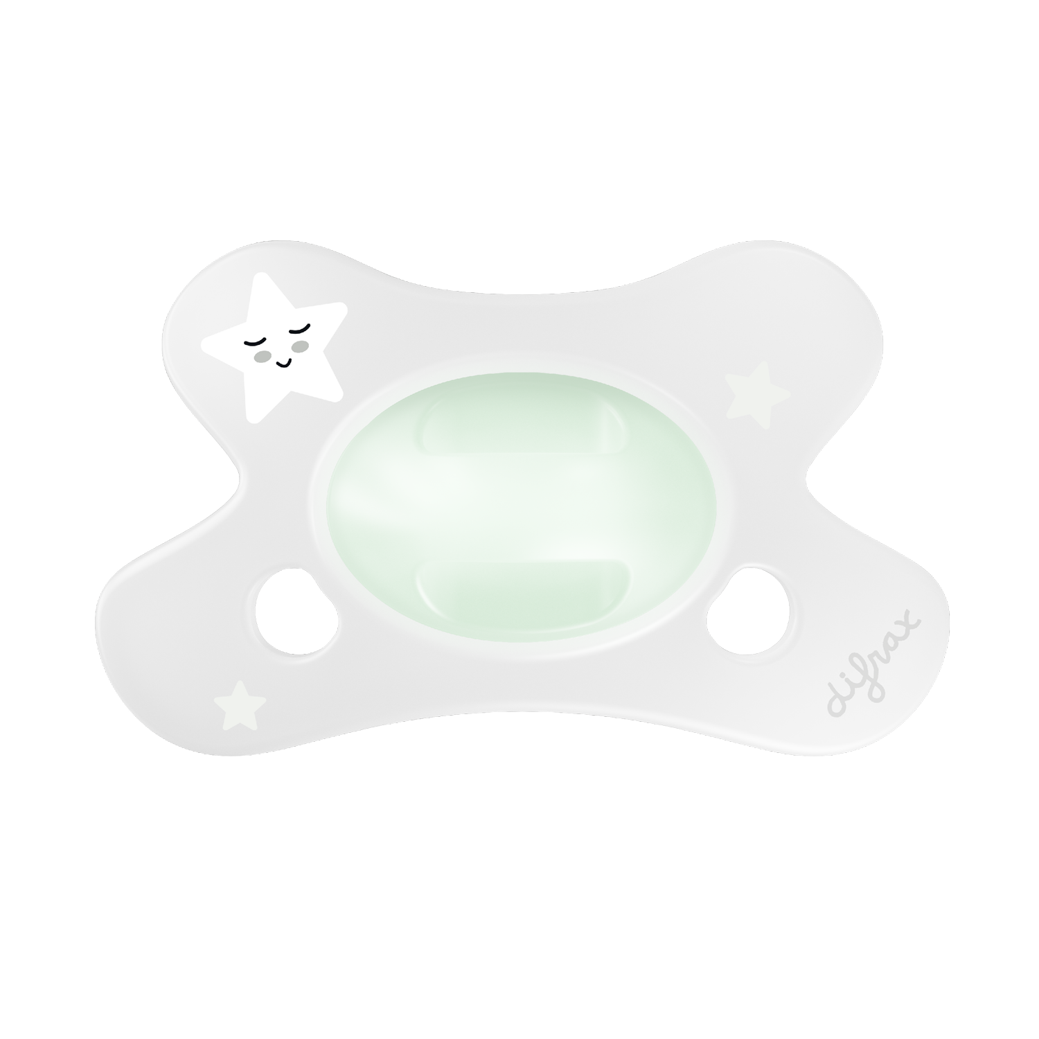 Difrax Fopspeen Natural 0-6M Glow In The Dark