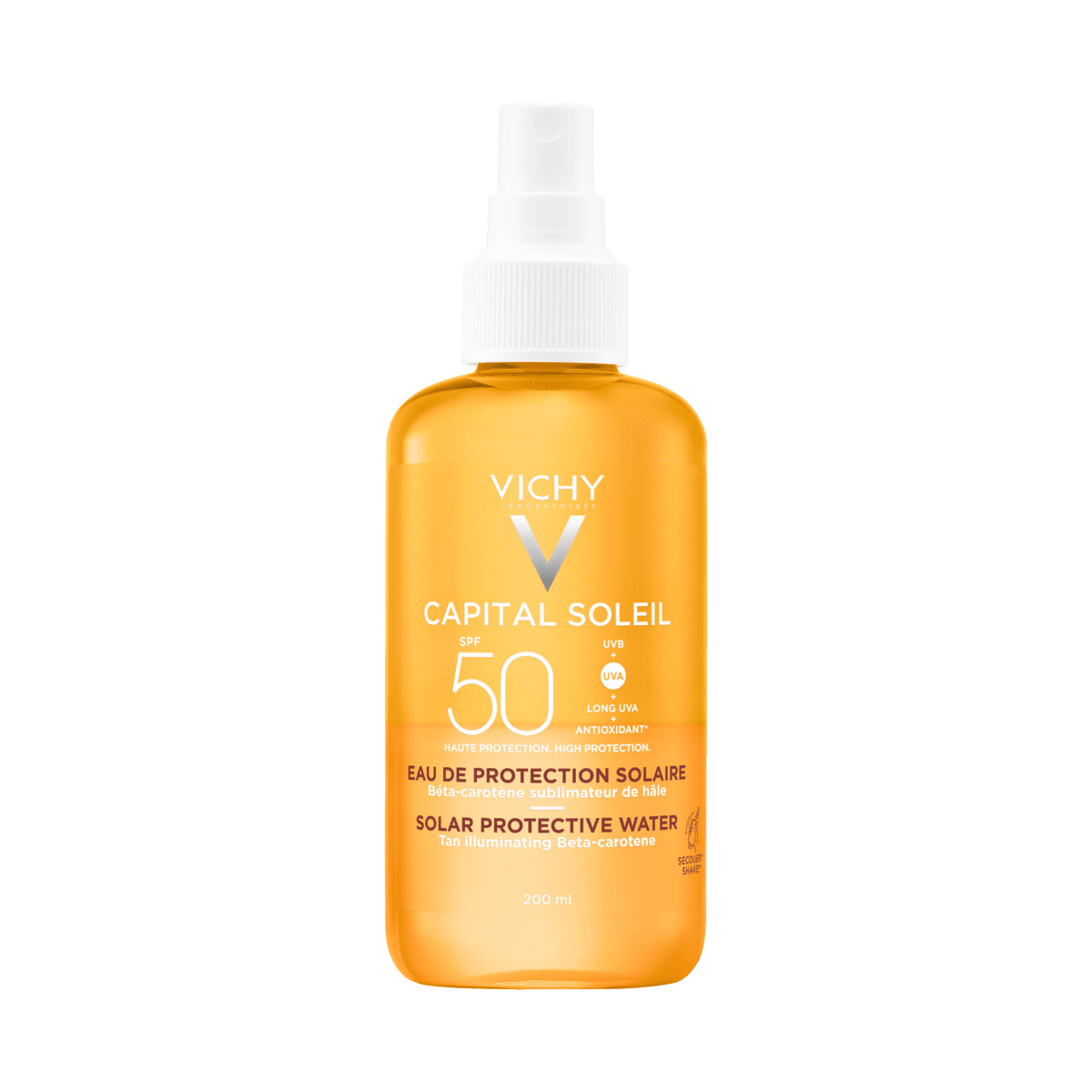 Vichy Capital Soleil Zonbeschermend Water Bruine Teint SPF50 200 ML