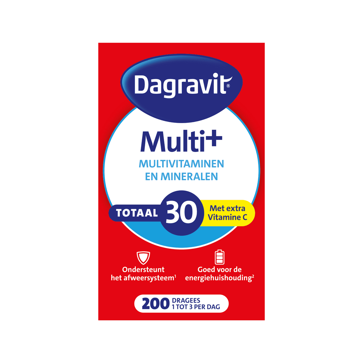 Dagravit Multivitaminen Totaal 30 Dragees 200 stuks