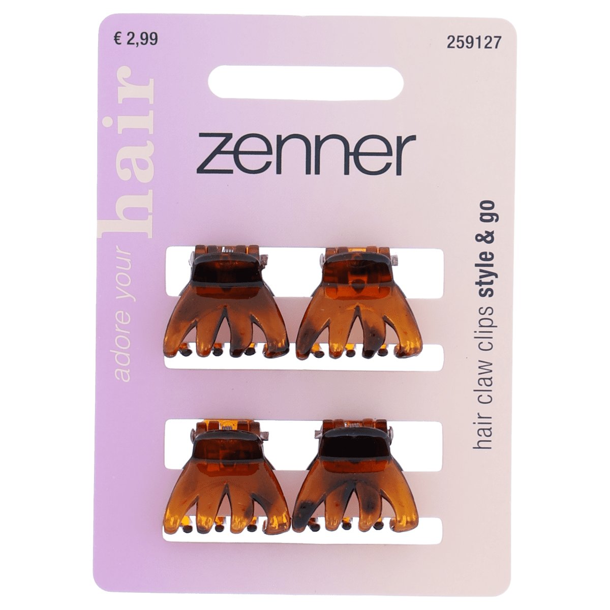 Zenner Haarklem mini 4x