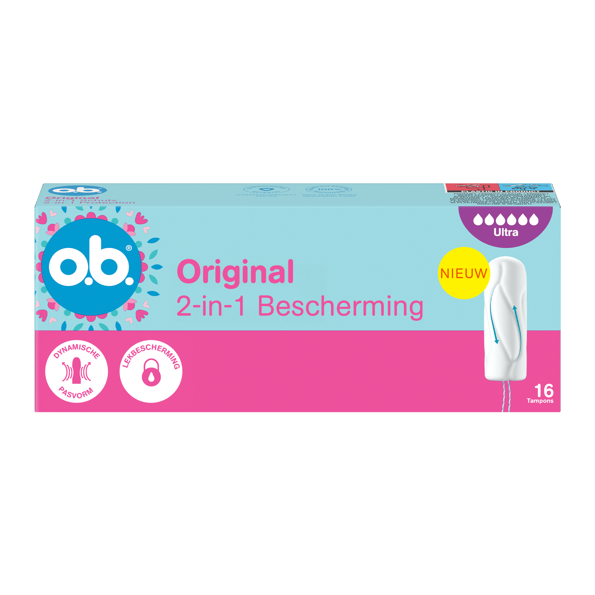 o.b.® Original Dynamic Fit Ultra Tampons 16 Stuks