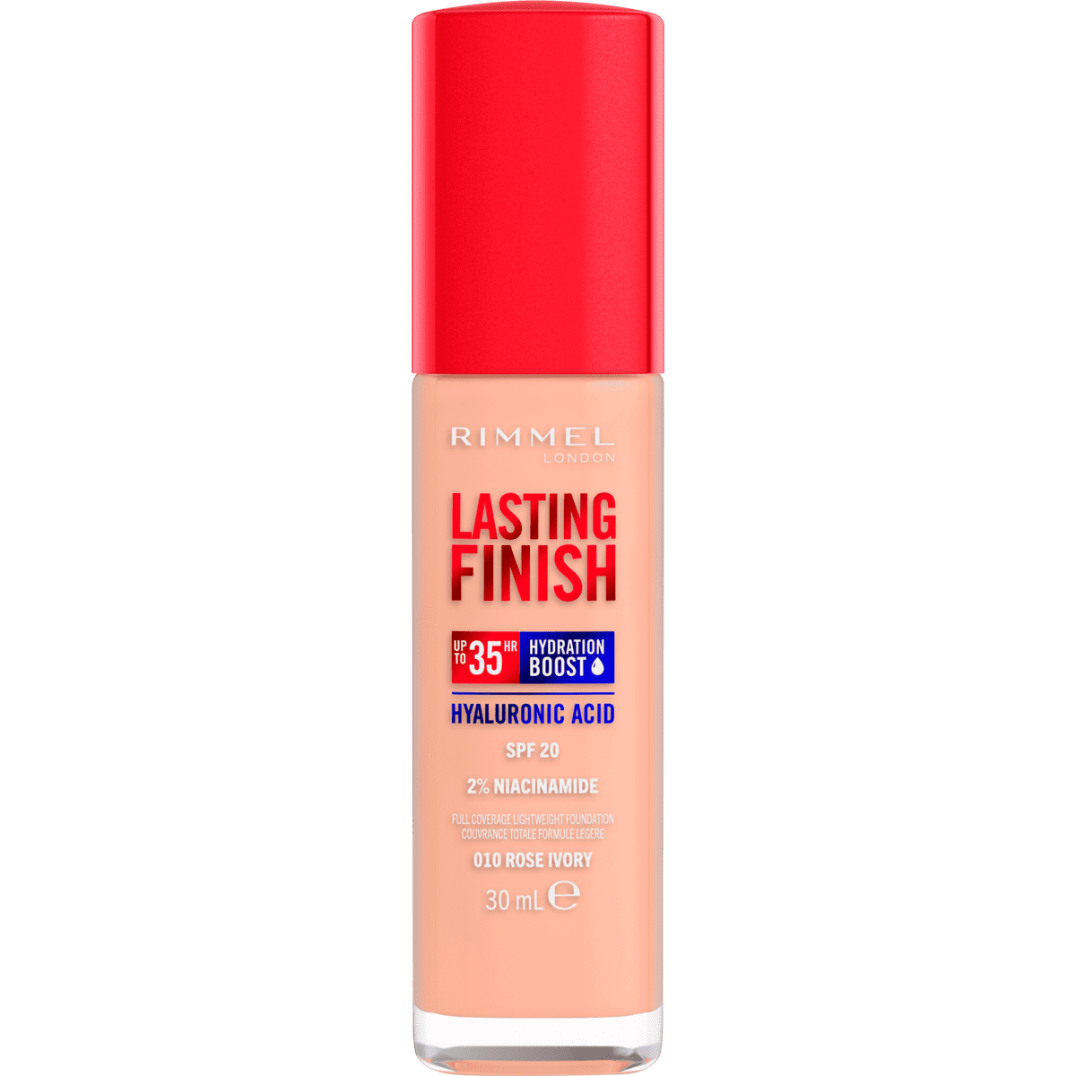 Rimmel London Lasting Finish 35Hr Foundation 010 Rose Ivory