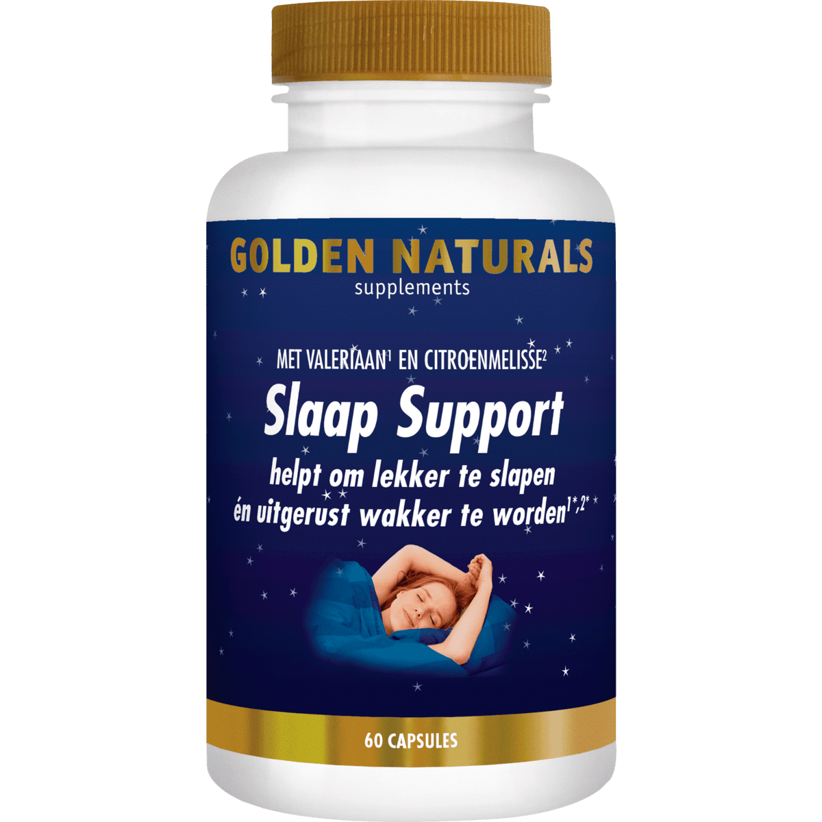 Golden Naturals Slaap Support Capsules 60 stuks