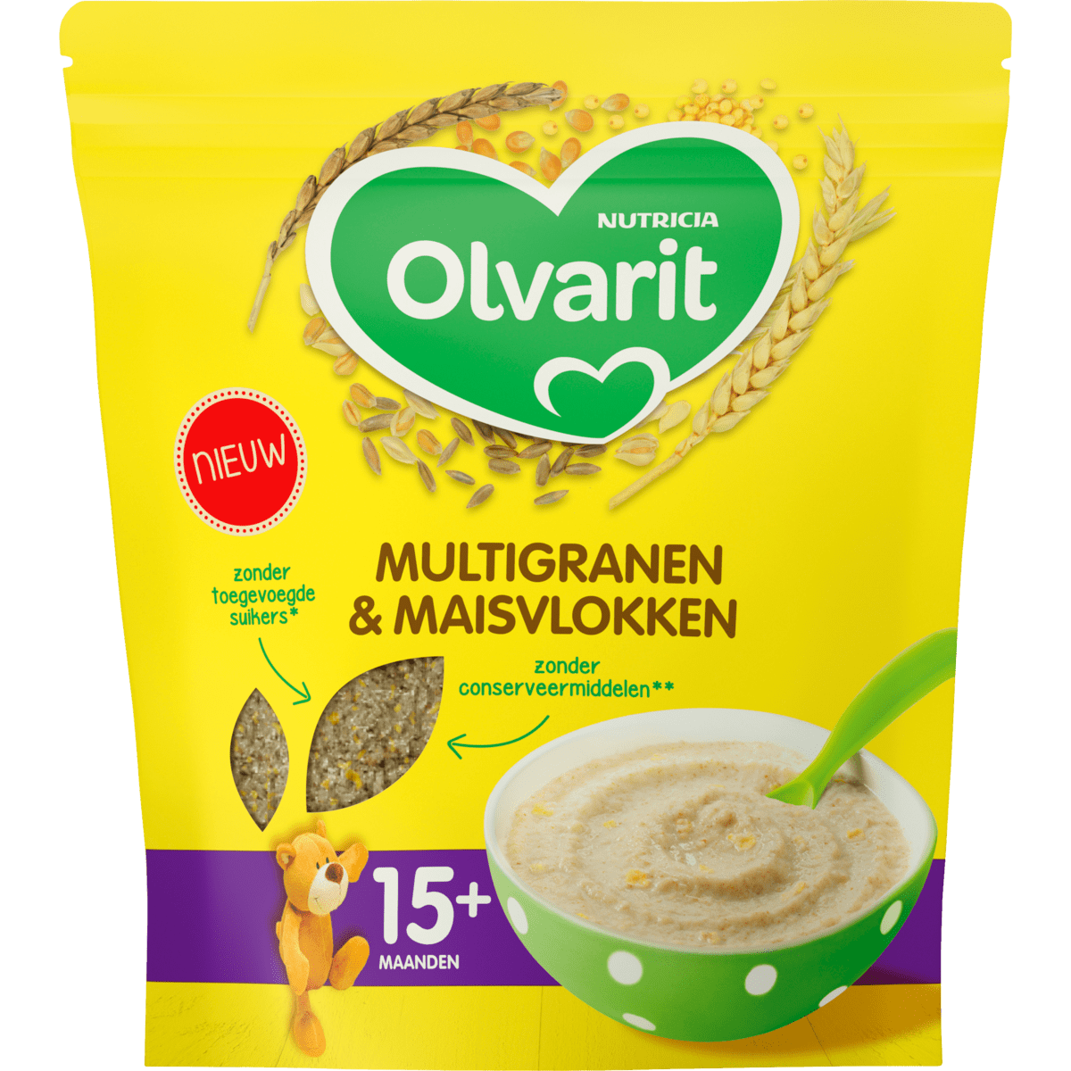 Olvarit Multigranen & Maisvlokken 15+ Maanden 200 gram