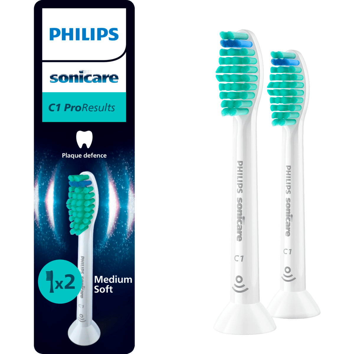 Philips Sonicare ProResults Opzetborstels Wit HX6012/87 2 stuks