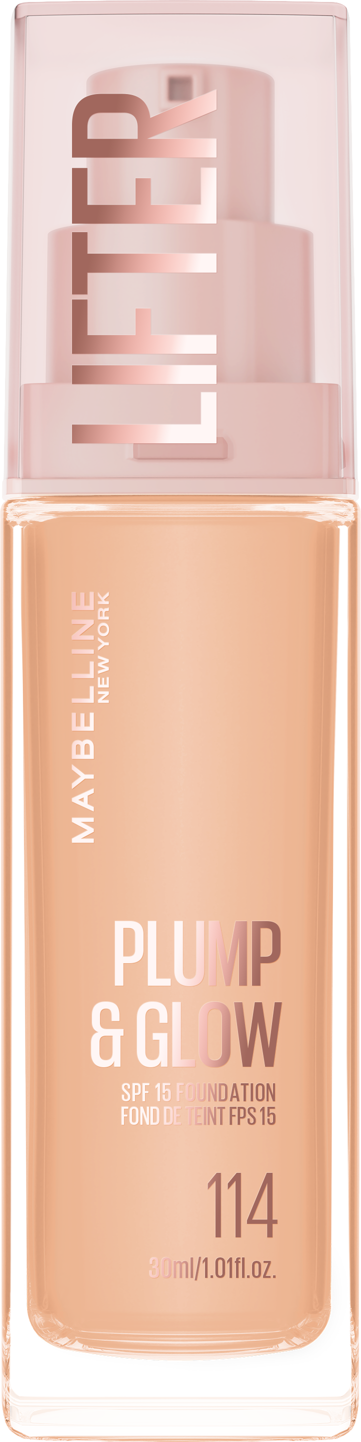 Maybelline New York Lifter Plump & Glow Foundation 114