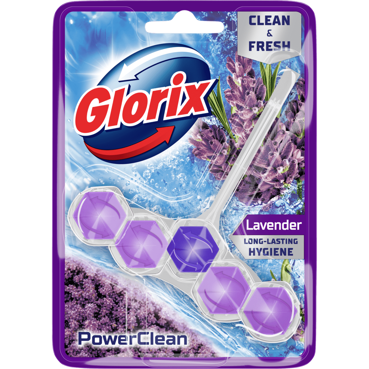 Glorix PowerClean Lavendel Toiletblok