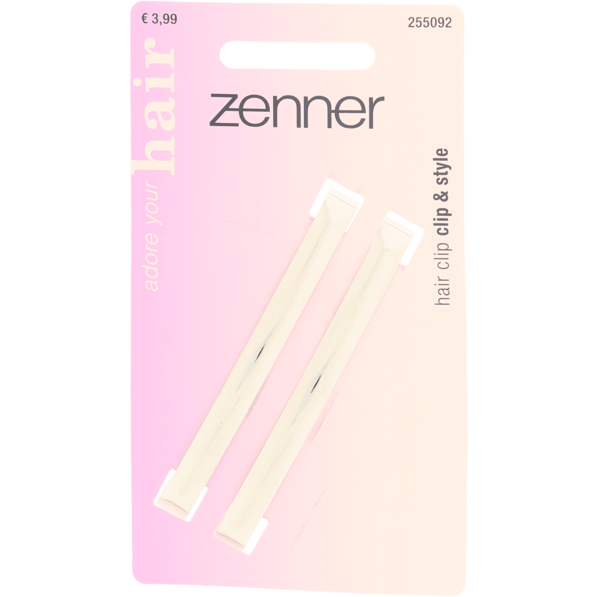 Zenner Haarklem Speld Zilver 2x