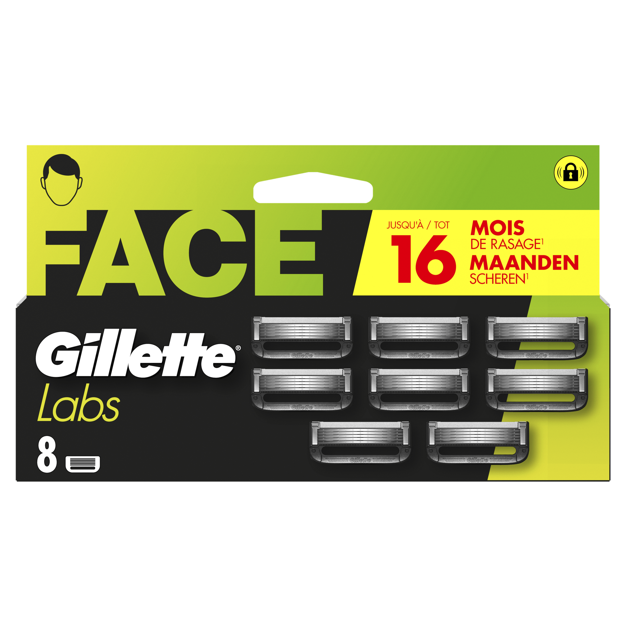GilletteLabs Navulmesjes 8 stuks