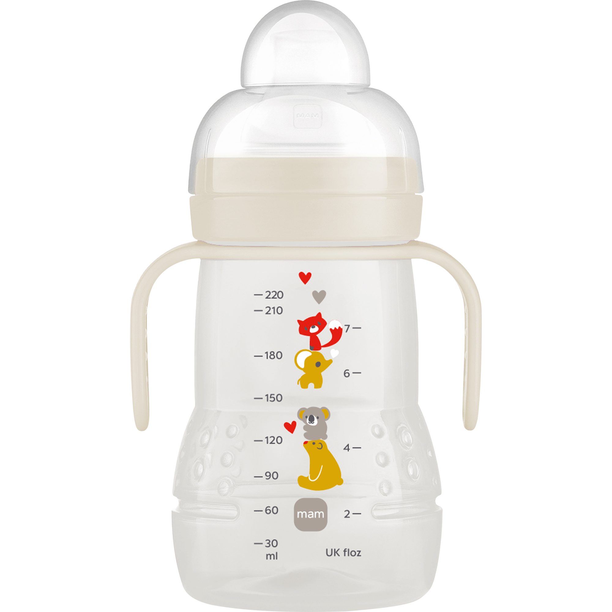MAM Trainer+ Oefenbeker 4+ Maanden Beige 220 ML