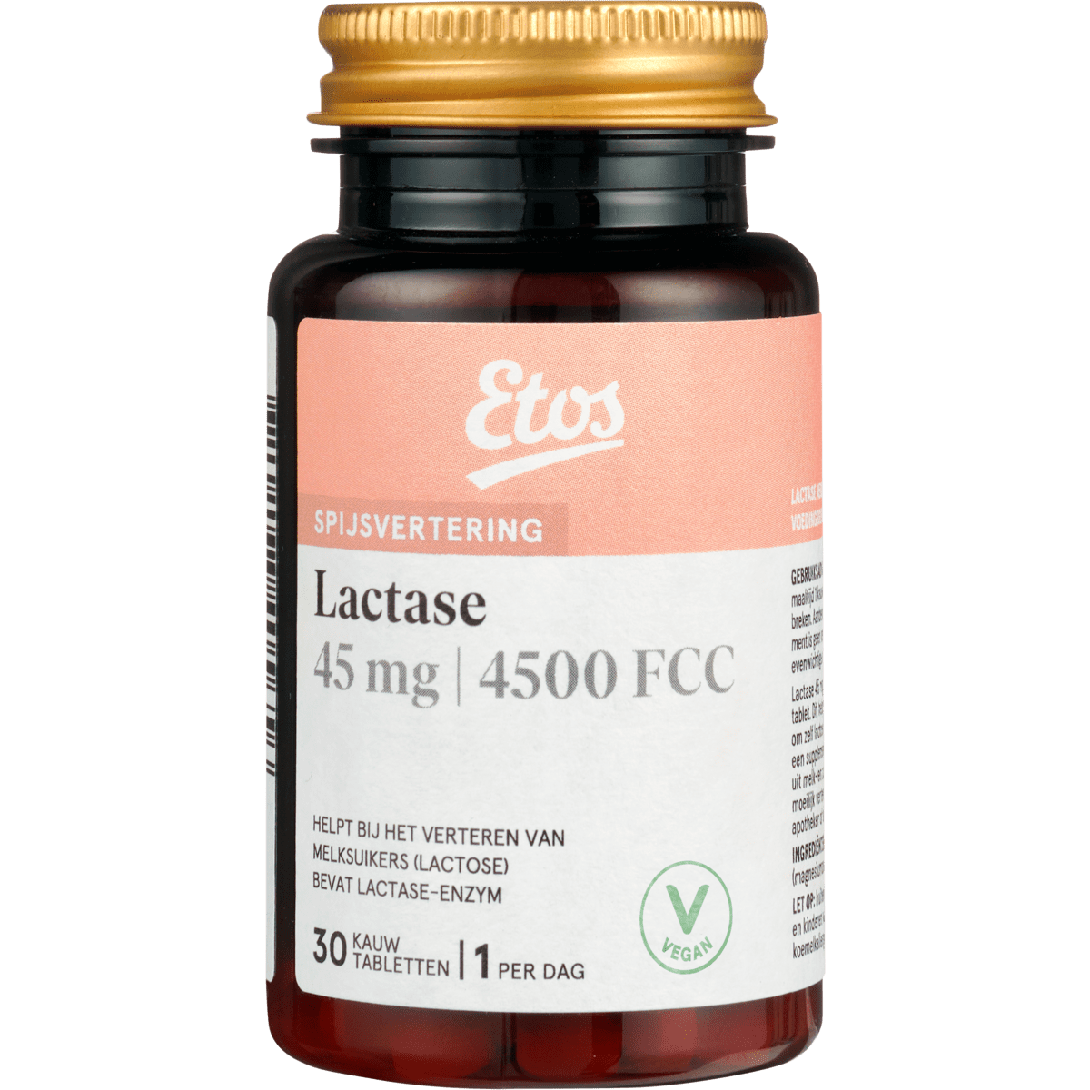 Etos Lactasetolerantie 4500 Kauwtabletten 30 stuks